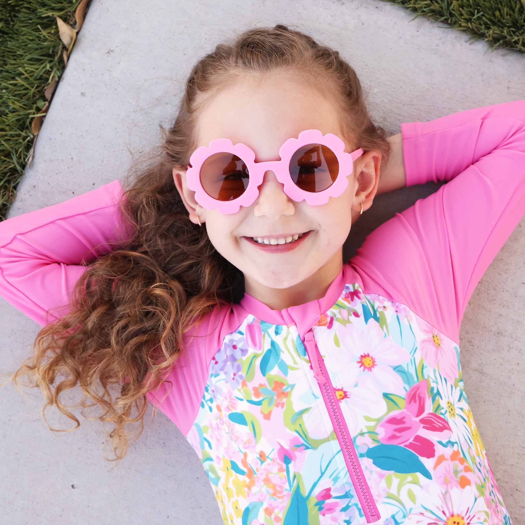  Long Sleeve Rash Guard with Front Zipper | Seaside Blooms、mySite、layawaytickets