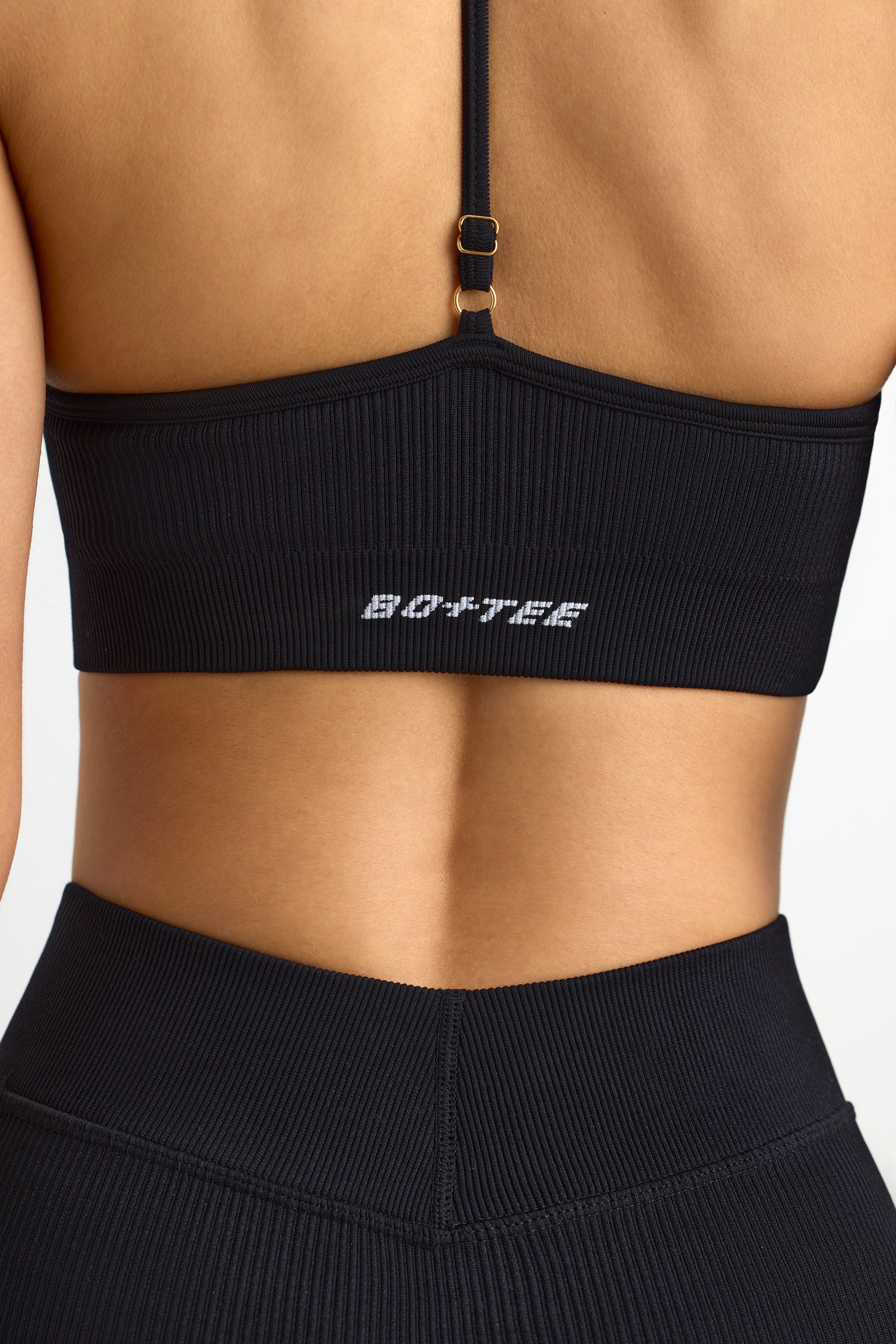 FlexiRib Y-Back Sports Bra in Black、mySite、solidvoid