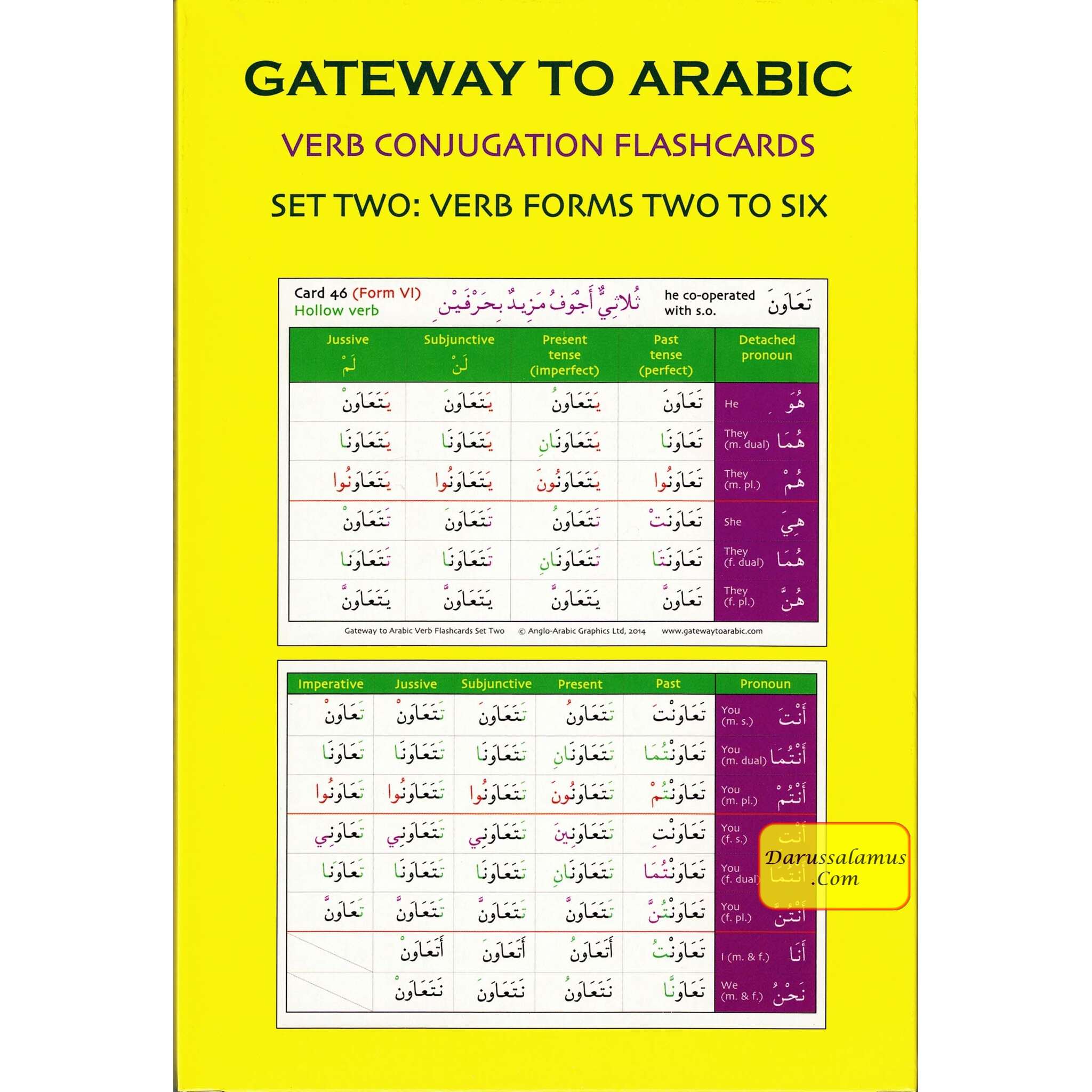 Gateway to Arabic Verb Conjugation Flashcards Set Two: Verb Forms Two to Six By Imran Alawiye、mySite、topwebapps