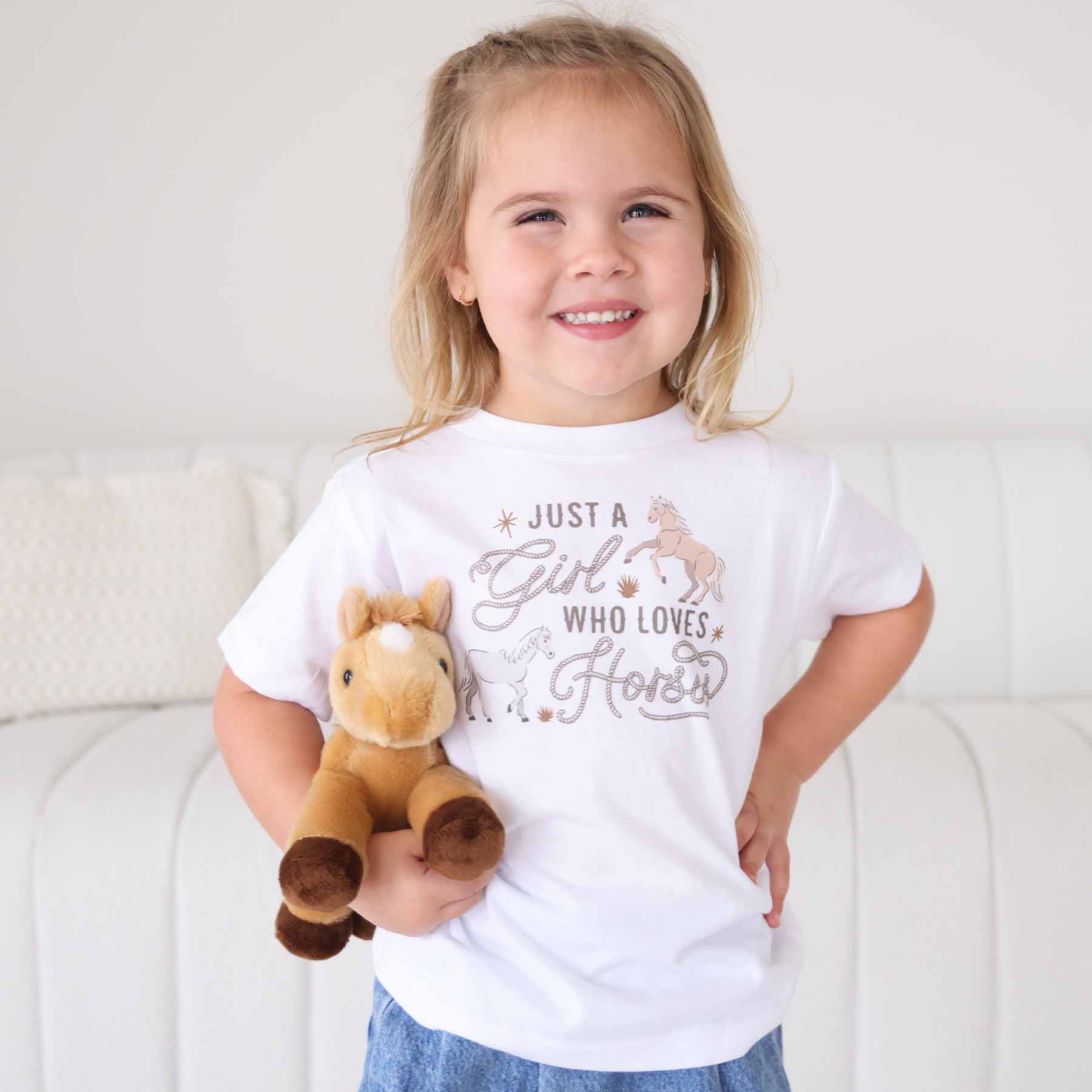  Who Loves Horses Kids Graphic Tee | White、mySite、layawaytickets