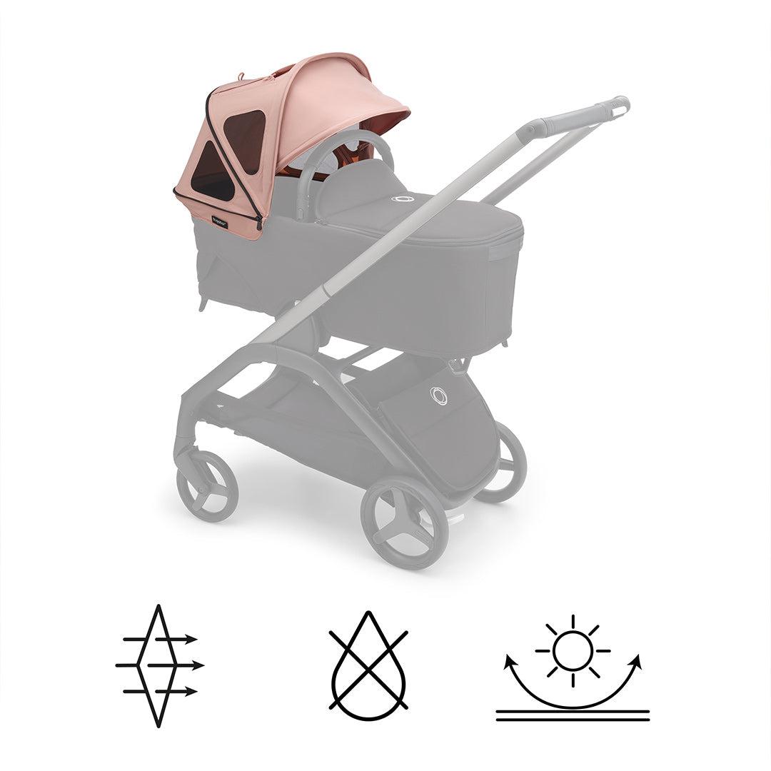  Bugaboo Dragonfly Breezy Sun Canopy - Morning Pink、mySite、merchandisen