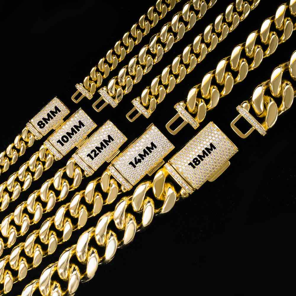 S925 Plain Cuban Link Chain 14K Gold (ALL SIZES)、mySite、hinf8tx79