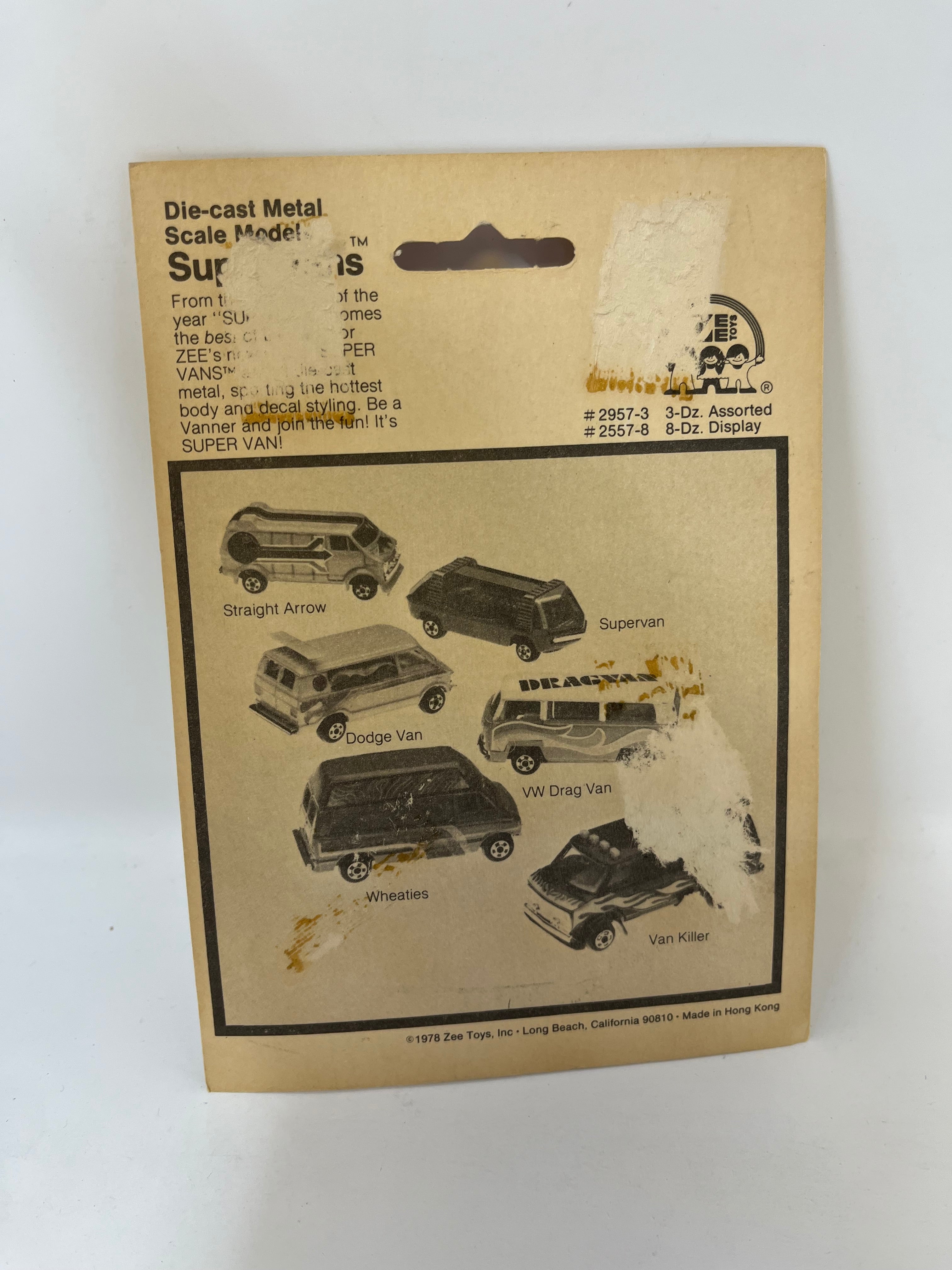 Dodge Van Super Vans * Yellow * 1977 Zee Toys 1:64 Scale * Hong Kong、mySite、hgirdovlk