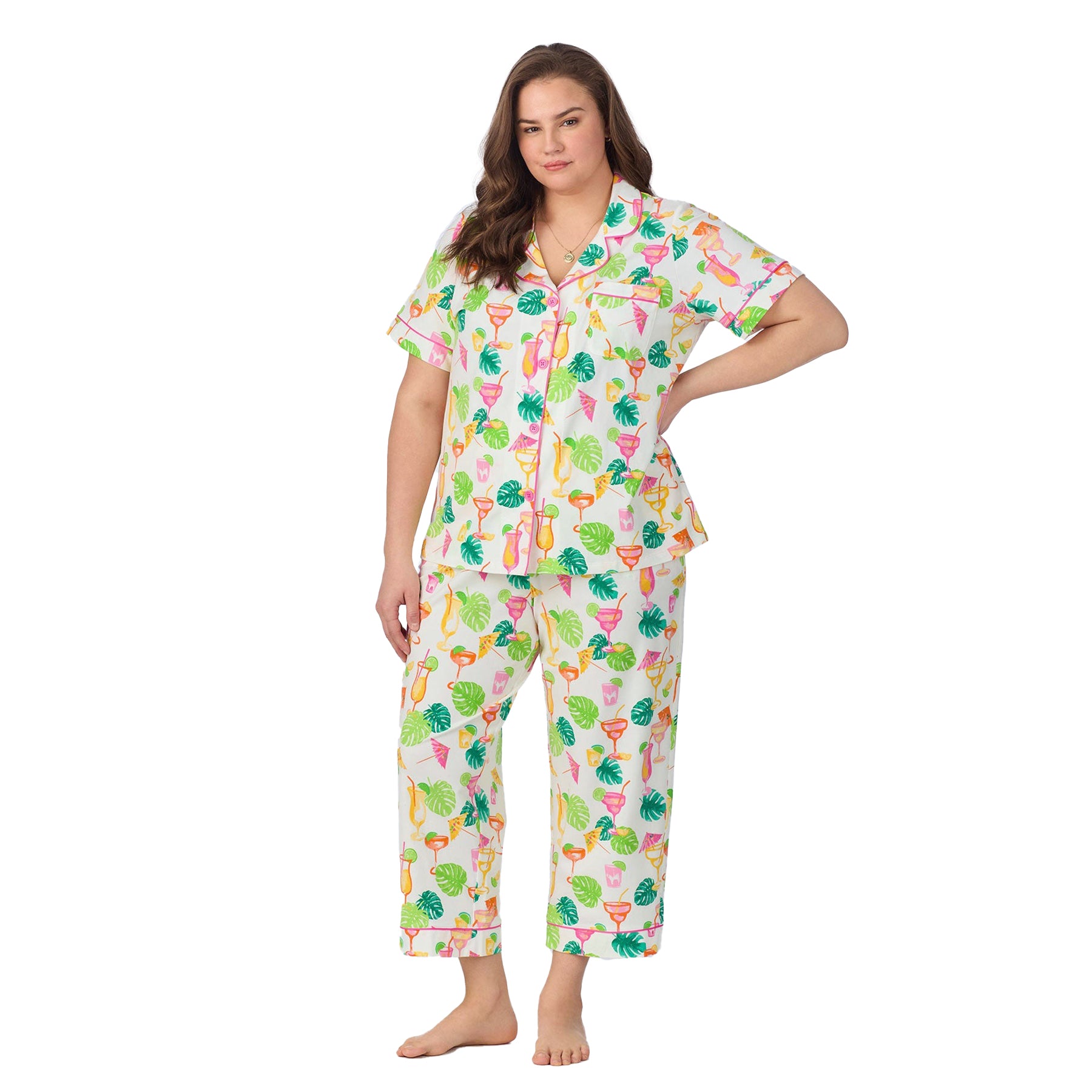  Bed Head Short Slv Cropped Pant Pj Set、mySite、justintrudeaud