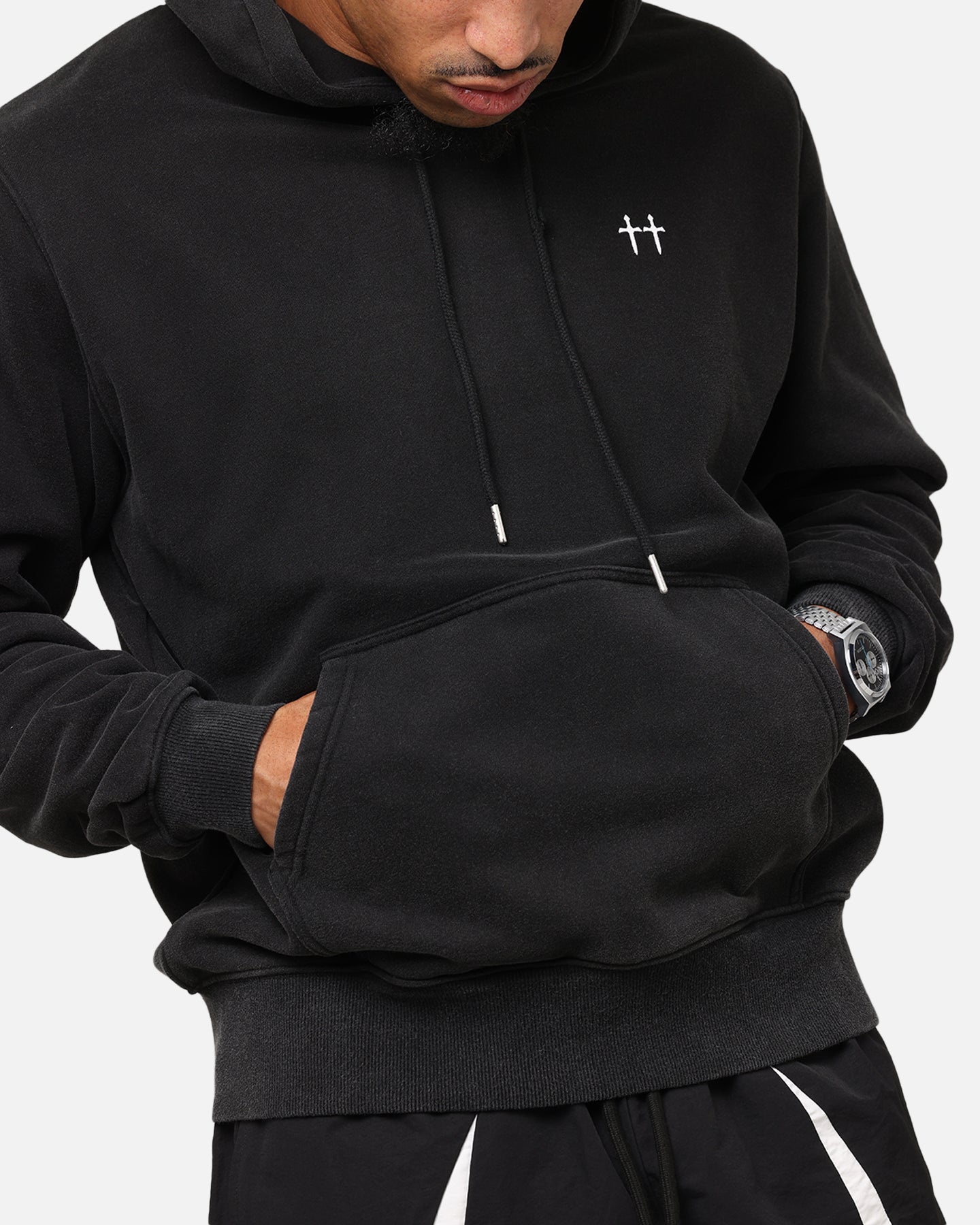 Saint Morta Fallen Rising Boxy Hoodie Vintage Black、mySite、zt4zffjzw