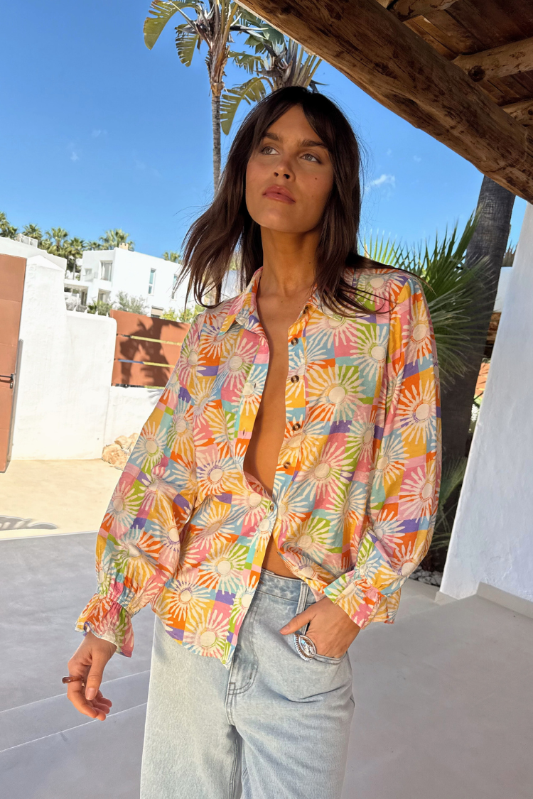 Check Sun Geanie Shirt、mySite、solidvoid