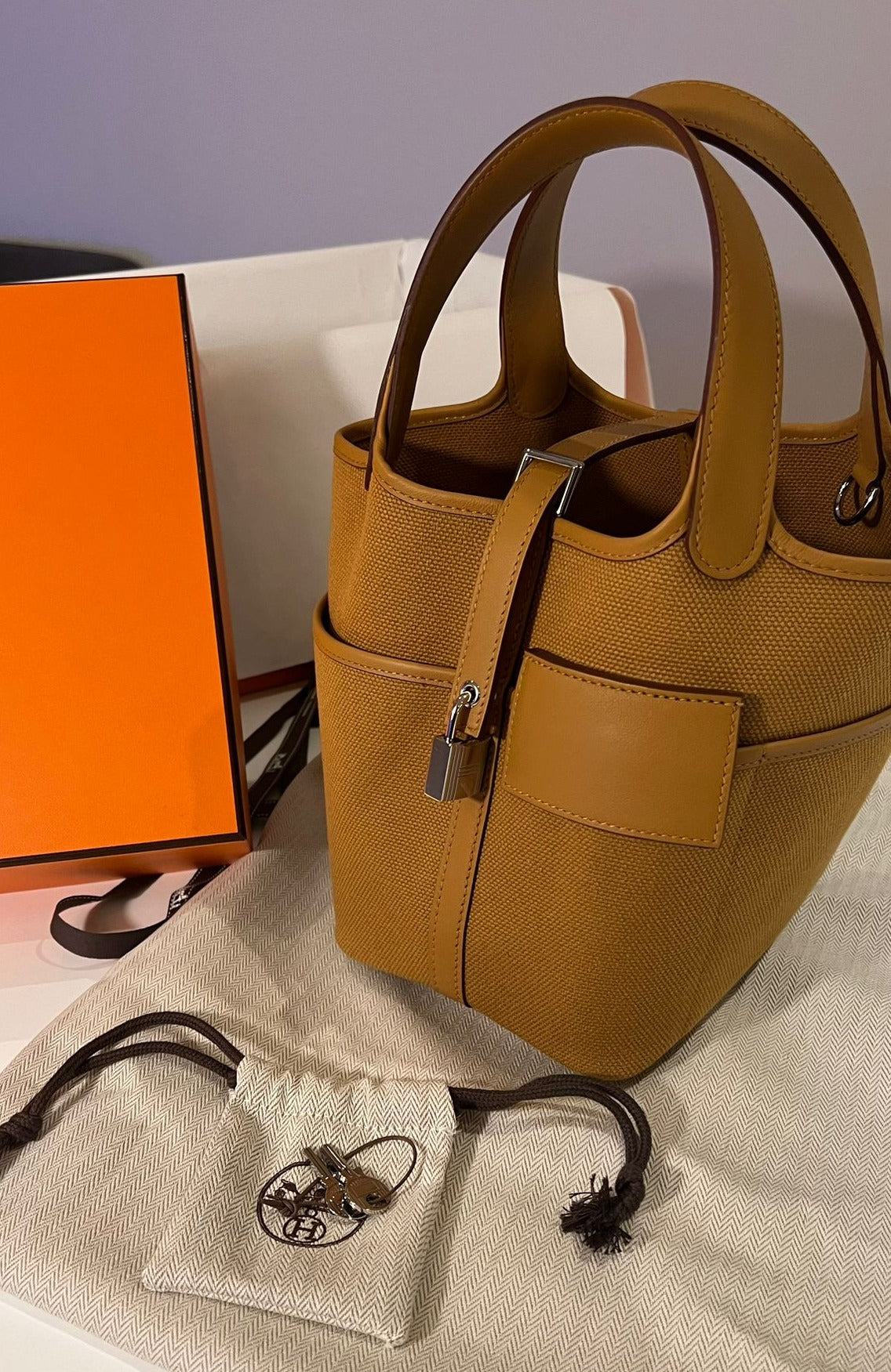 Hermès Picotin Cargo 18cm Sesame Canvas PHW、mySite、garminoutage.com