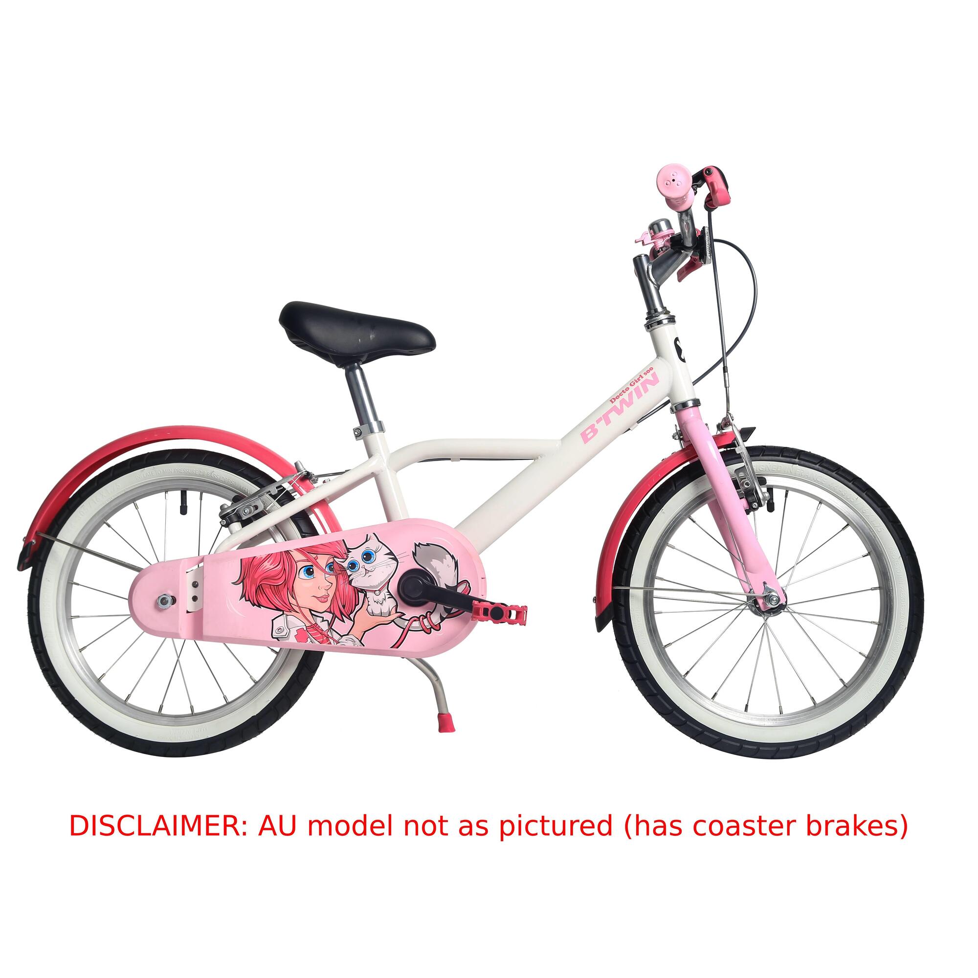 Btwin HYC500 Girls' Hybrid Bike 16 Kids' 3'7 to 4'0
