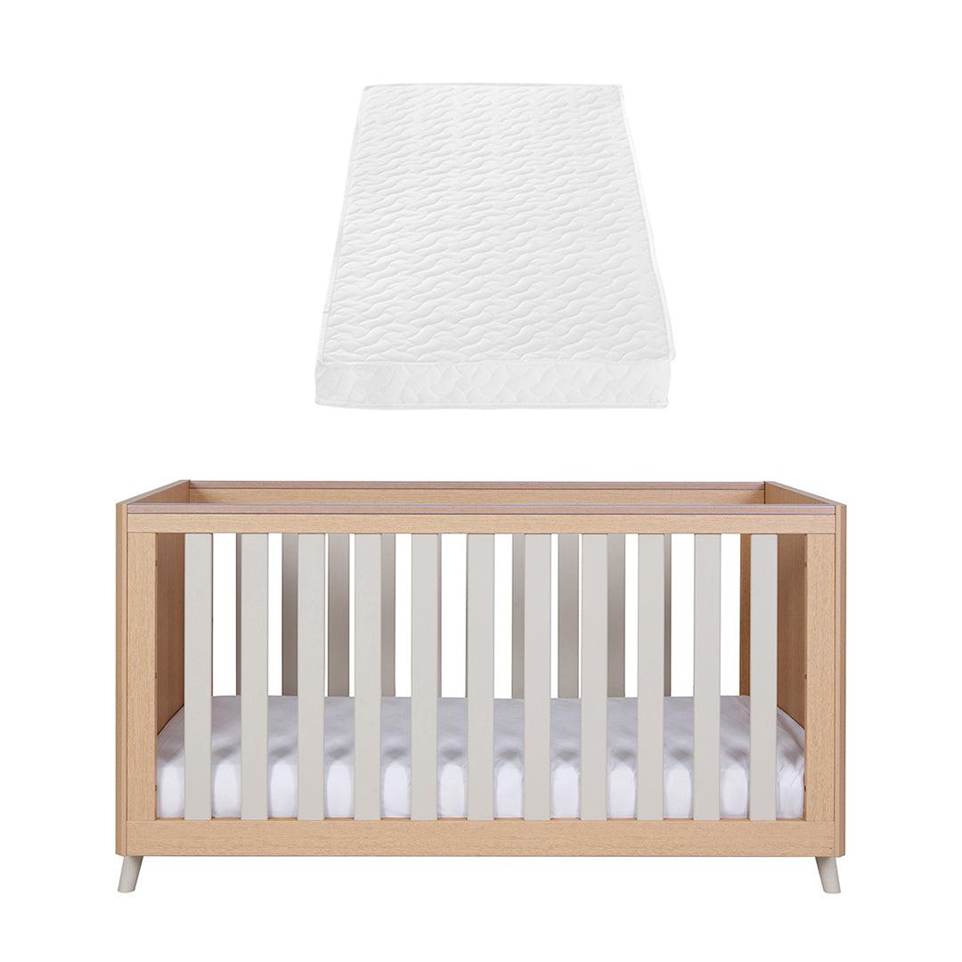  Tutti Bambini Fika Cot Bed - Light Oak/White Sand、mySite、merchandisen
