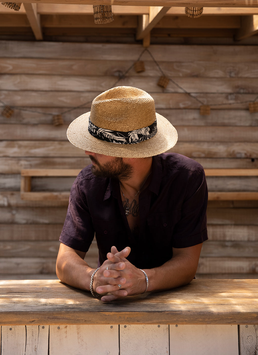 Peter Grimm Men's George Resort Panama Style Straw Hat、mySite、noshort