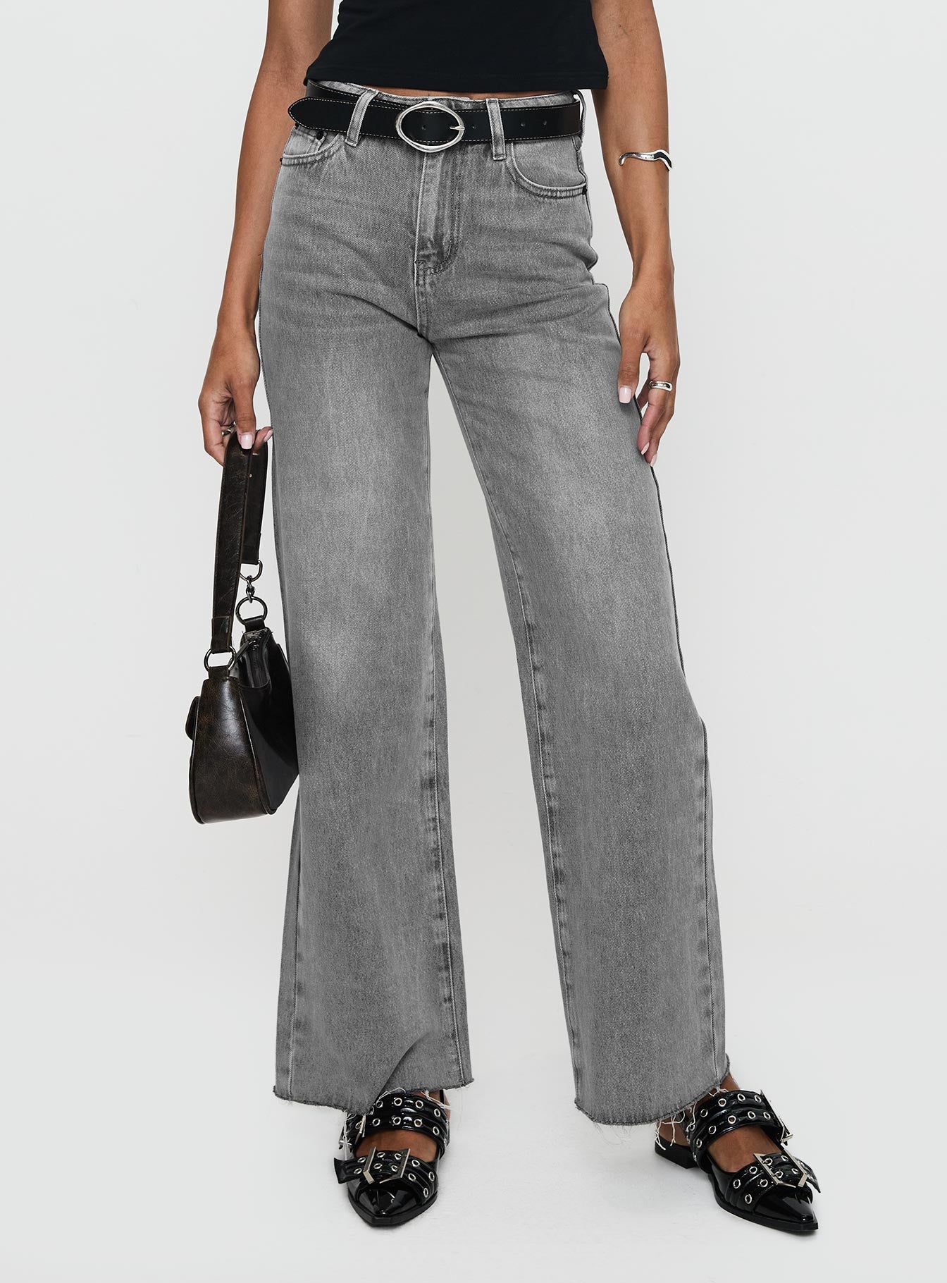 Henesey Raw Hem Jeans Washed Grey、mySite、solidvoid