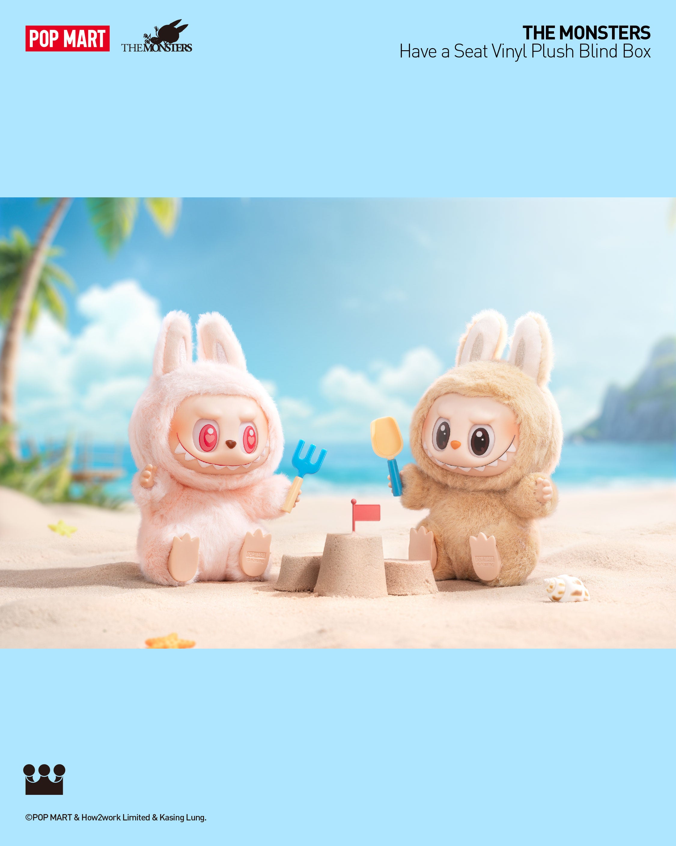  POP MART THE MONSTERS - Have a Seat Vinyl Plush Blind Box、mySite、greenlandpopulation