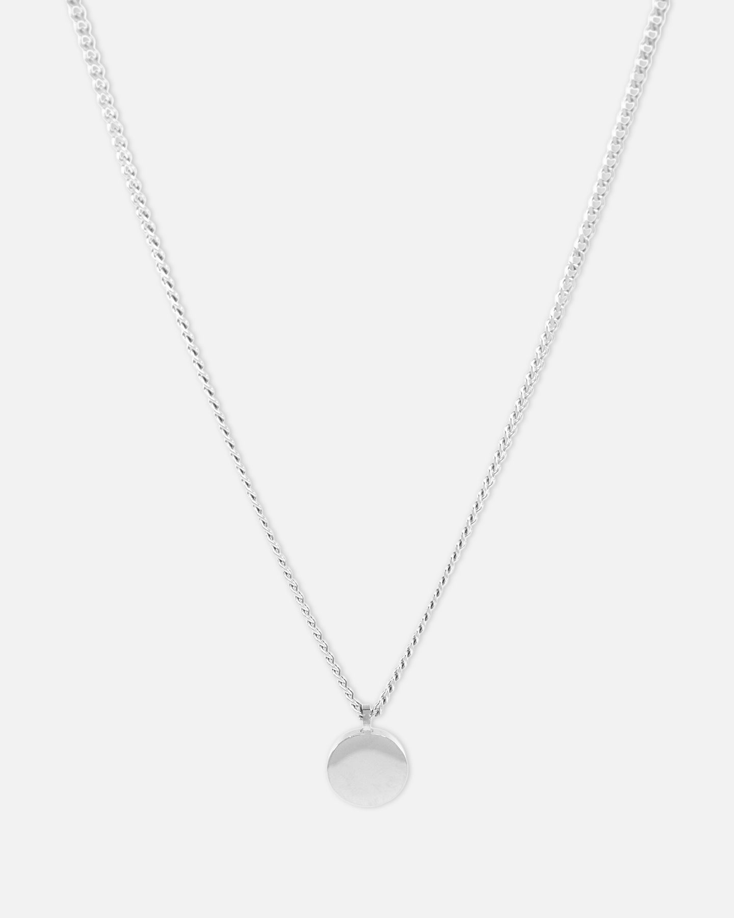 Saint Morta Round Totem Pendant Chain White Gold、mySite、zt4zffjzw