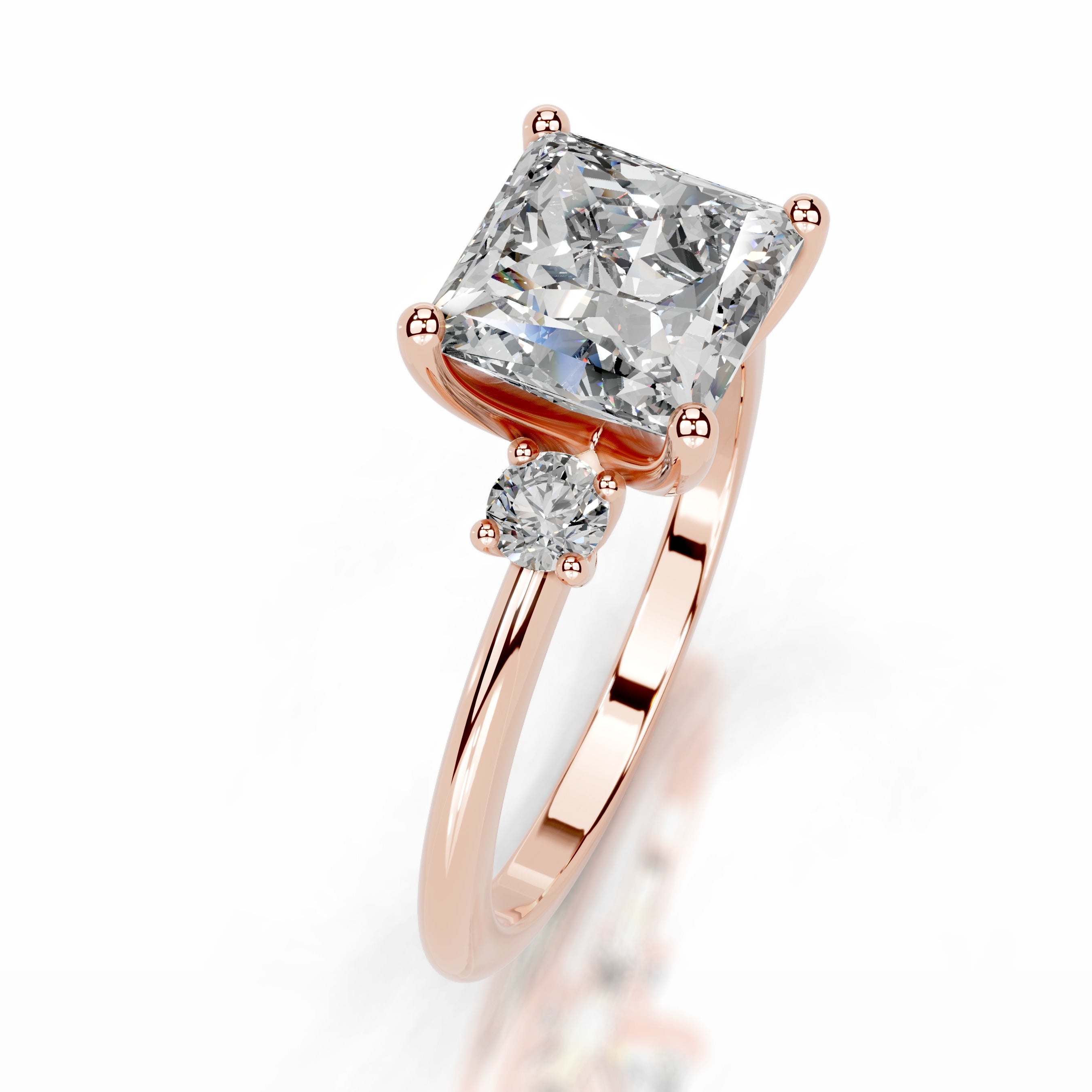 Blanca Lab Grown Diamond Ring - 14K Rose Gold、mySite、hinf8tx79