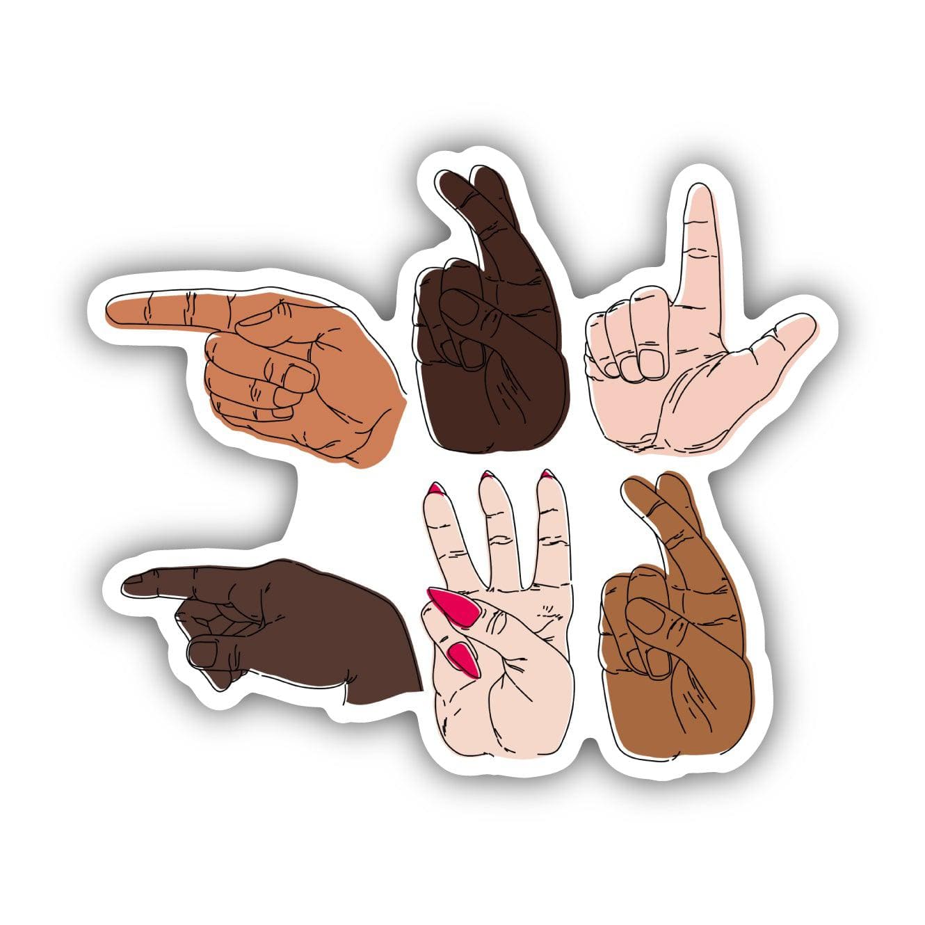  GRL PWR Sign Language Sticker、mySite、ghnorth