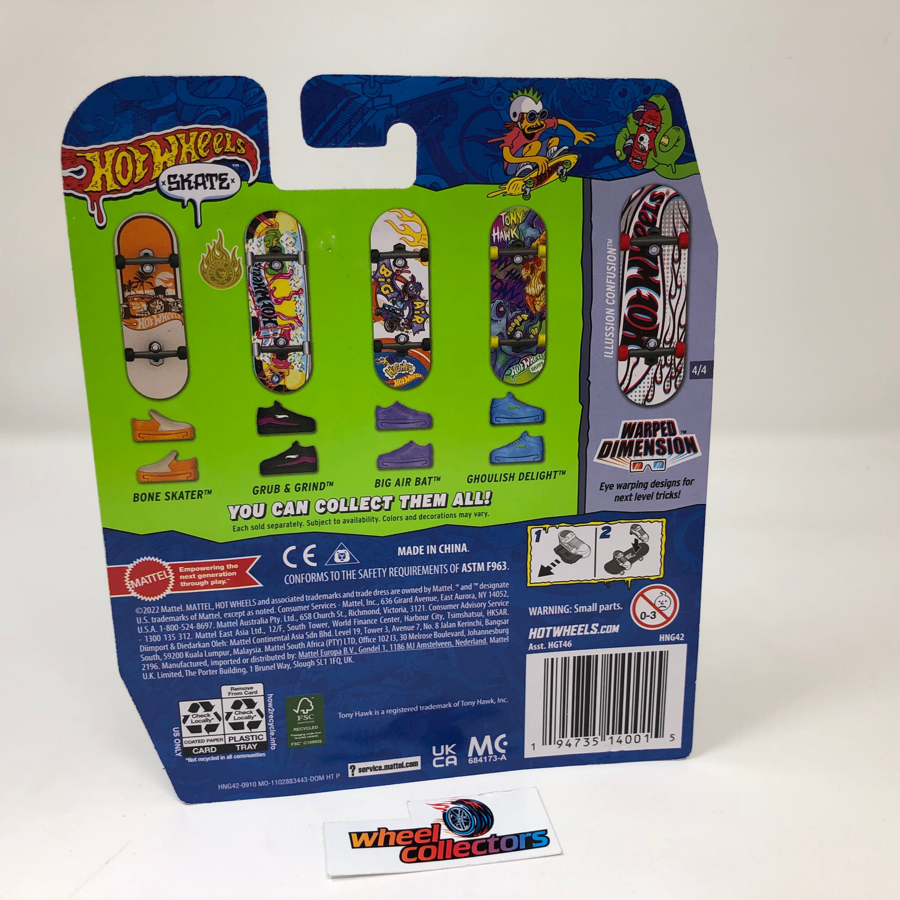 2023 Hot Wheels Skate Boards Tony Hawk * ILLussion Confusion & Shoes、mySite、hgirdovlk