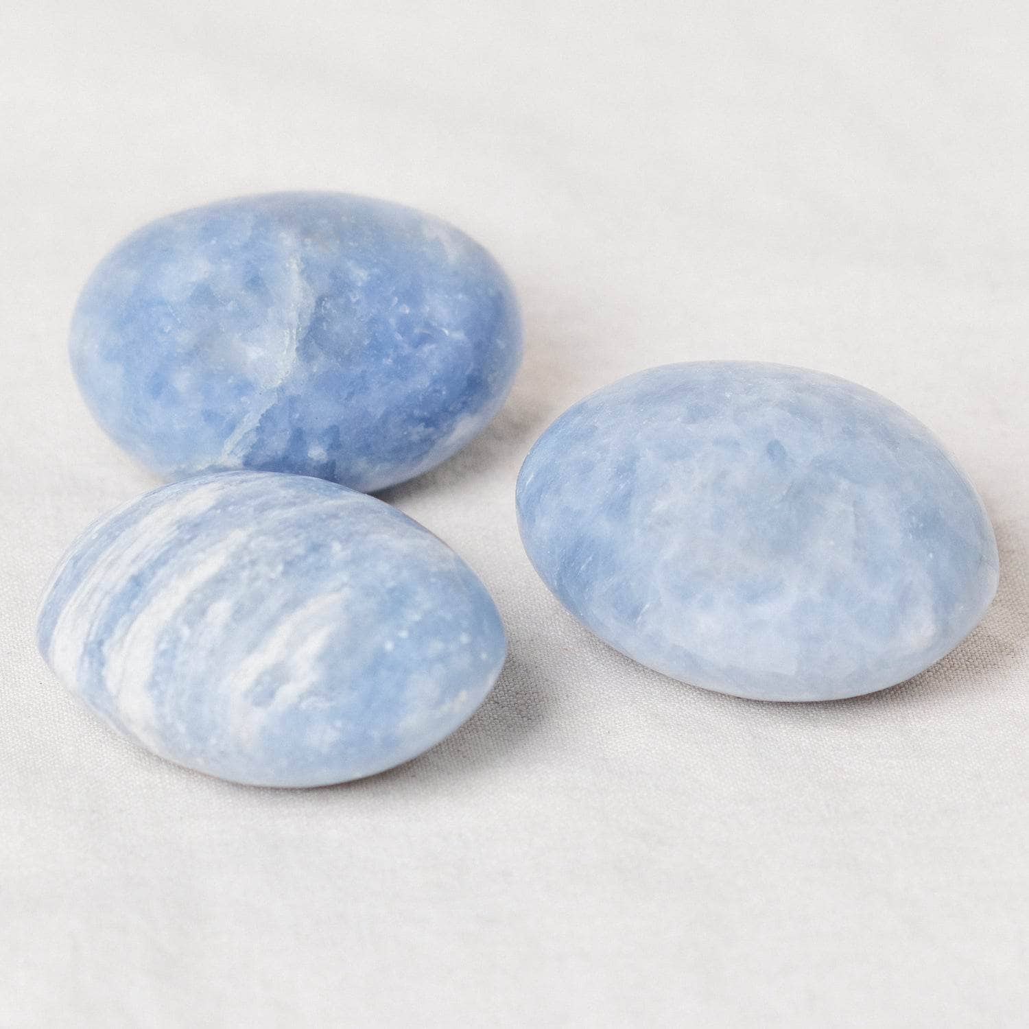 Blue Calcite Palm Stones - AAA Premium Quality、mySite、hinf8tx79