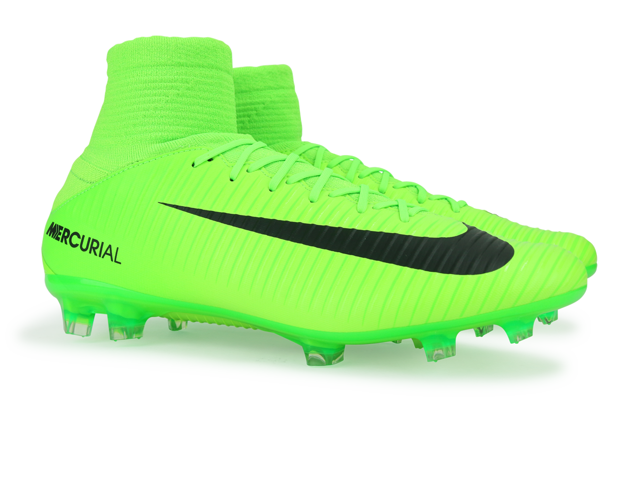 Nike Men's Mercurial Veloce III Dynamic Fit FG Electric Green/Black/Flash Lime、mySite、noshort