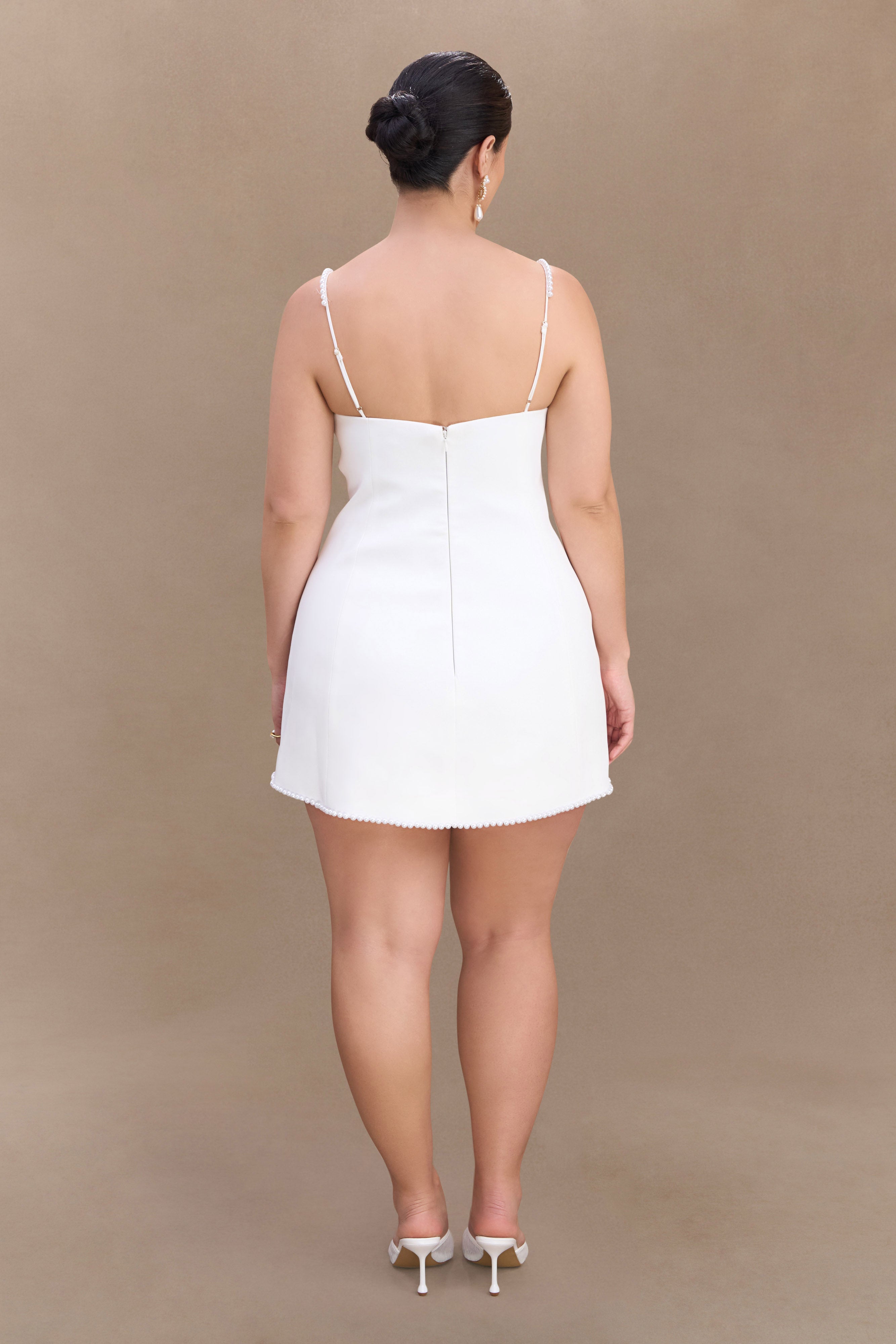 Liliane Suiting Mini Dress - Ivory、mySite、solidvoid
