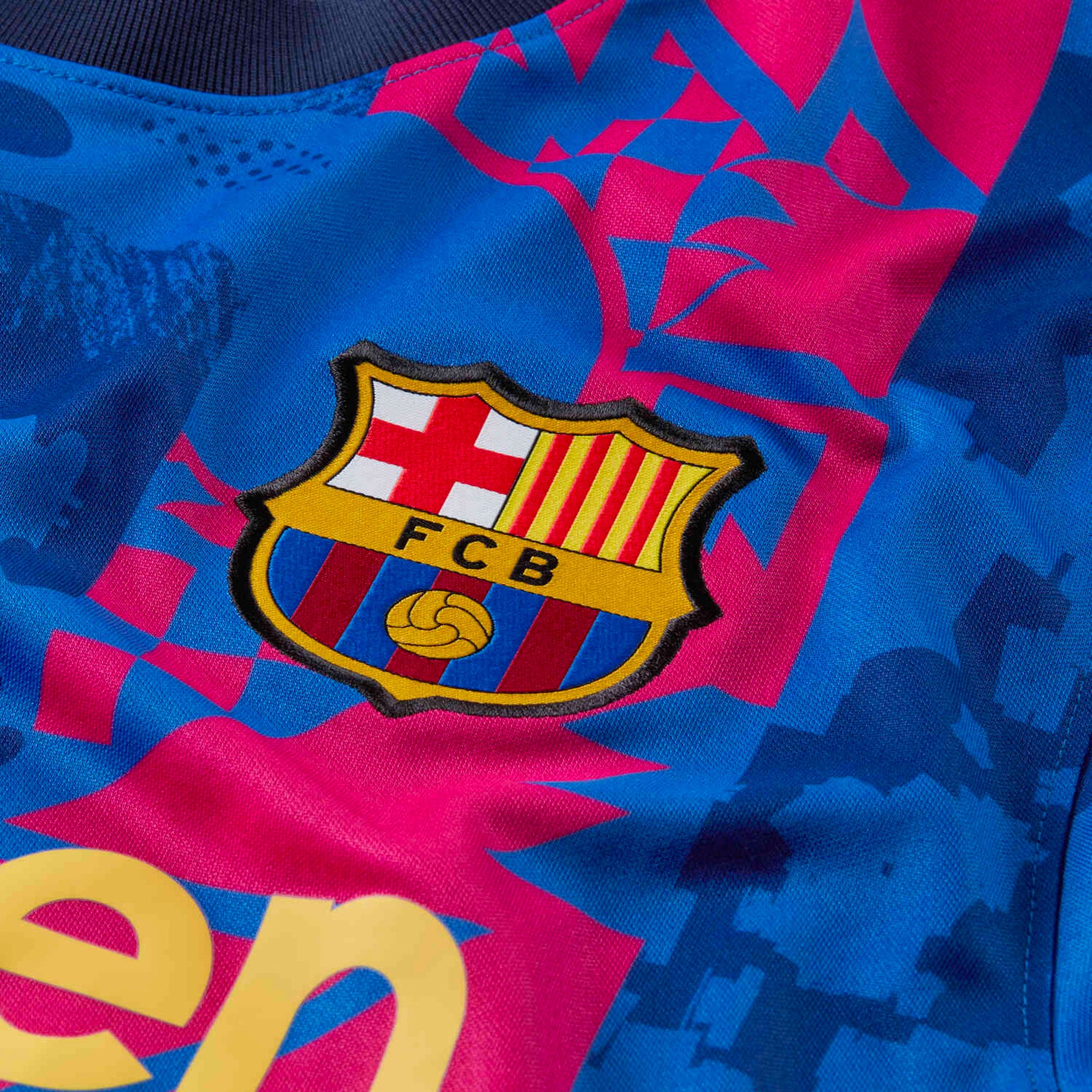 Nike Men's FC Barcelona 2021/22 Third Jersey Hyper Royal/Varsity Maize、mySite、bottomscart