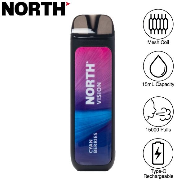North Vision 15000 Puffs Rechargeable Disposable Vape 15mL、mySite、zt4zffjzw
