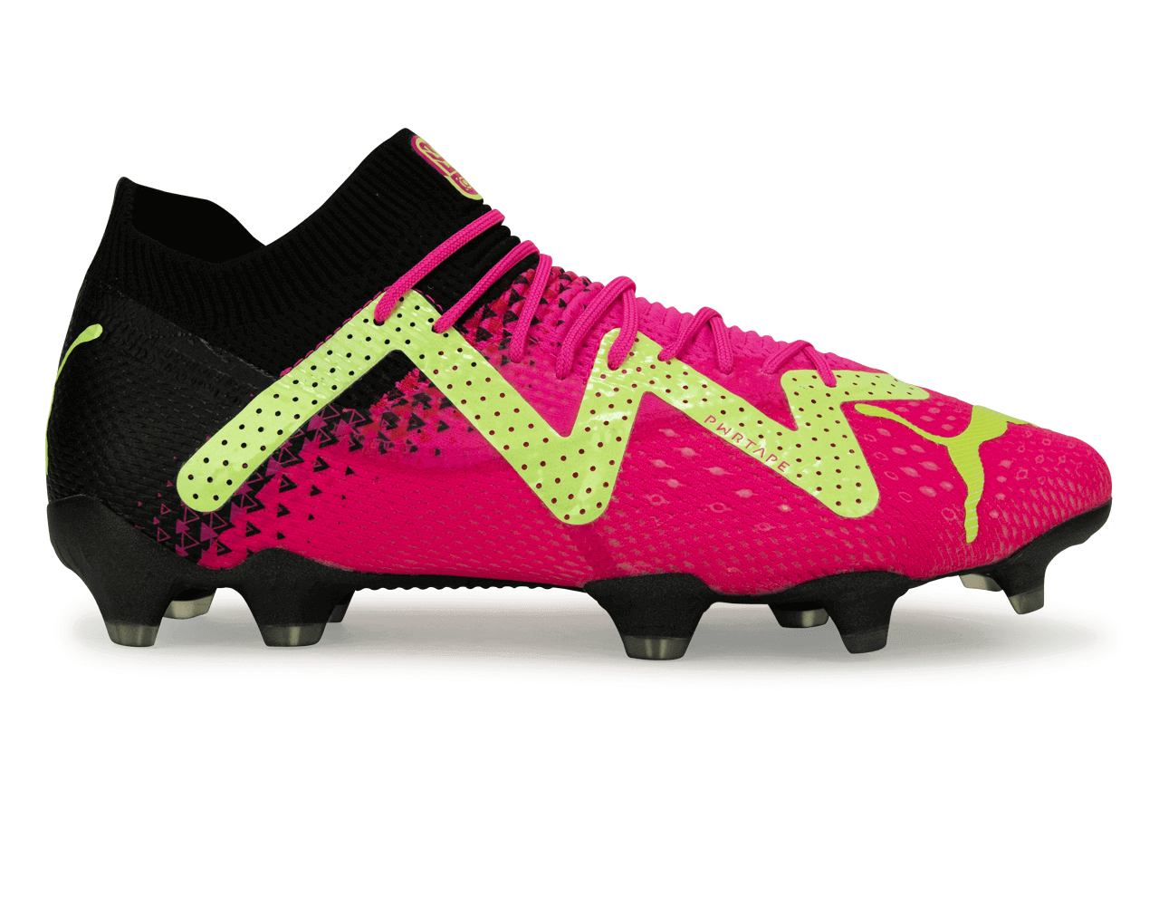 PUMA Men's Future Ultimate Tricks FG/AG Black/Yellow、mySite、noshort