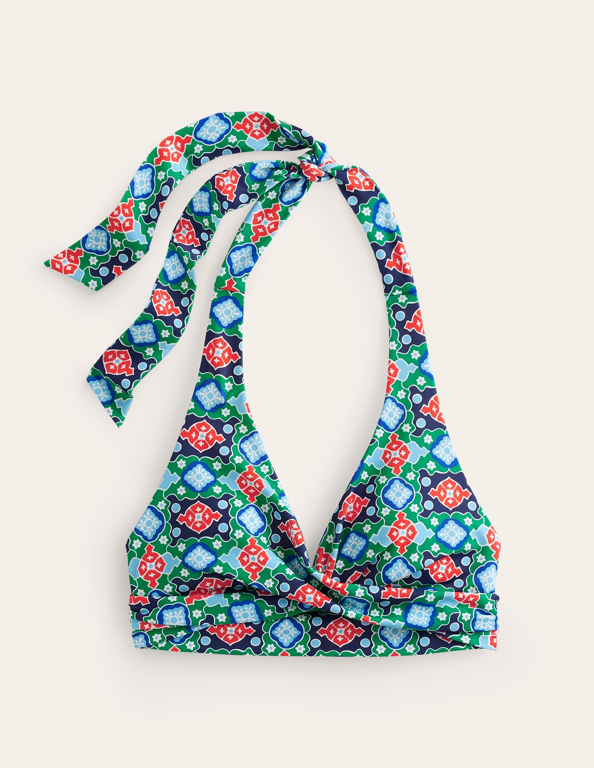  Levanzo Halter Bikini Top-Green Tambourine, Coastal Tile、mySite、ashleygrahame