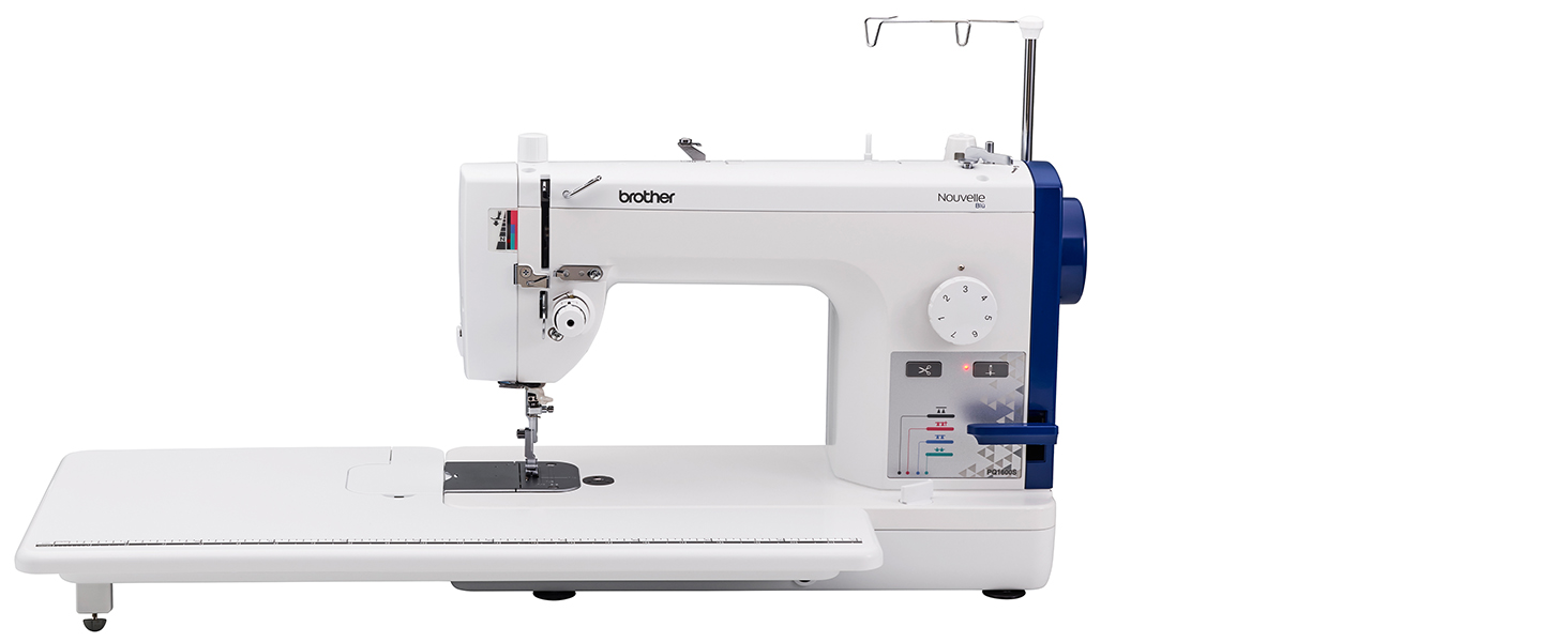 Brother PQ1600S Sewing & Quilting Machine with extra large extension table attached