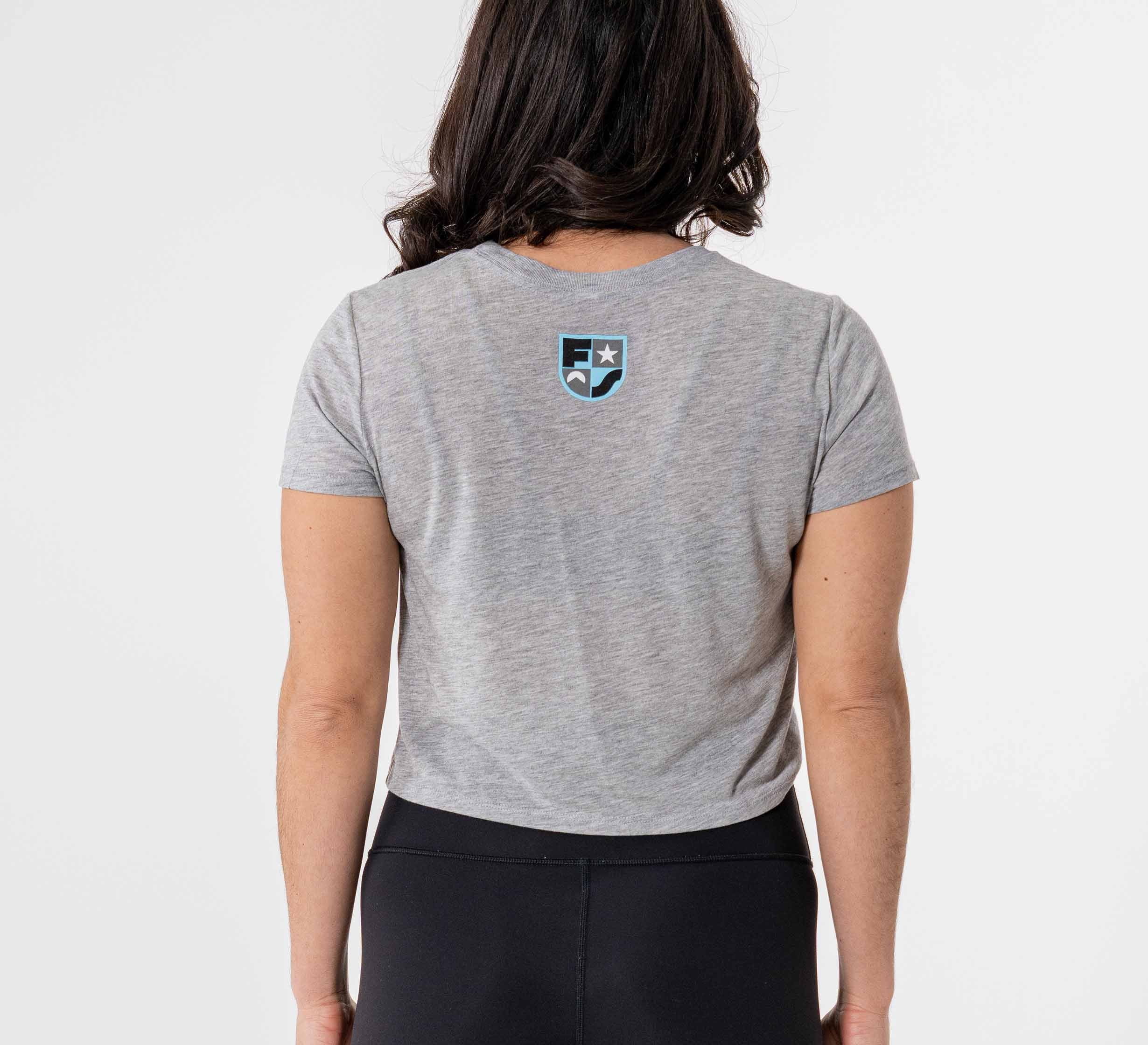 Womens Crop Retro Jiu Jitsu T-Shirt Grey、mySite、gigharbornorthrealestate