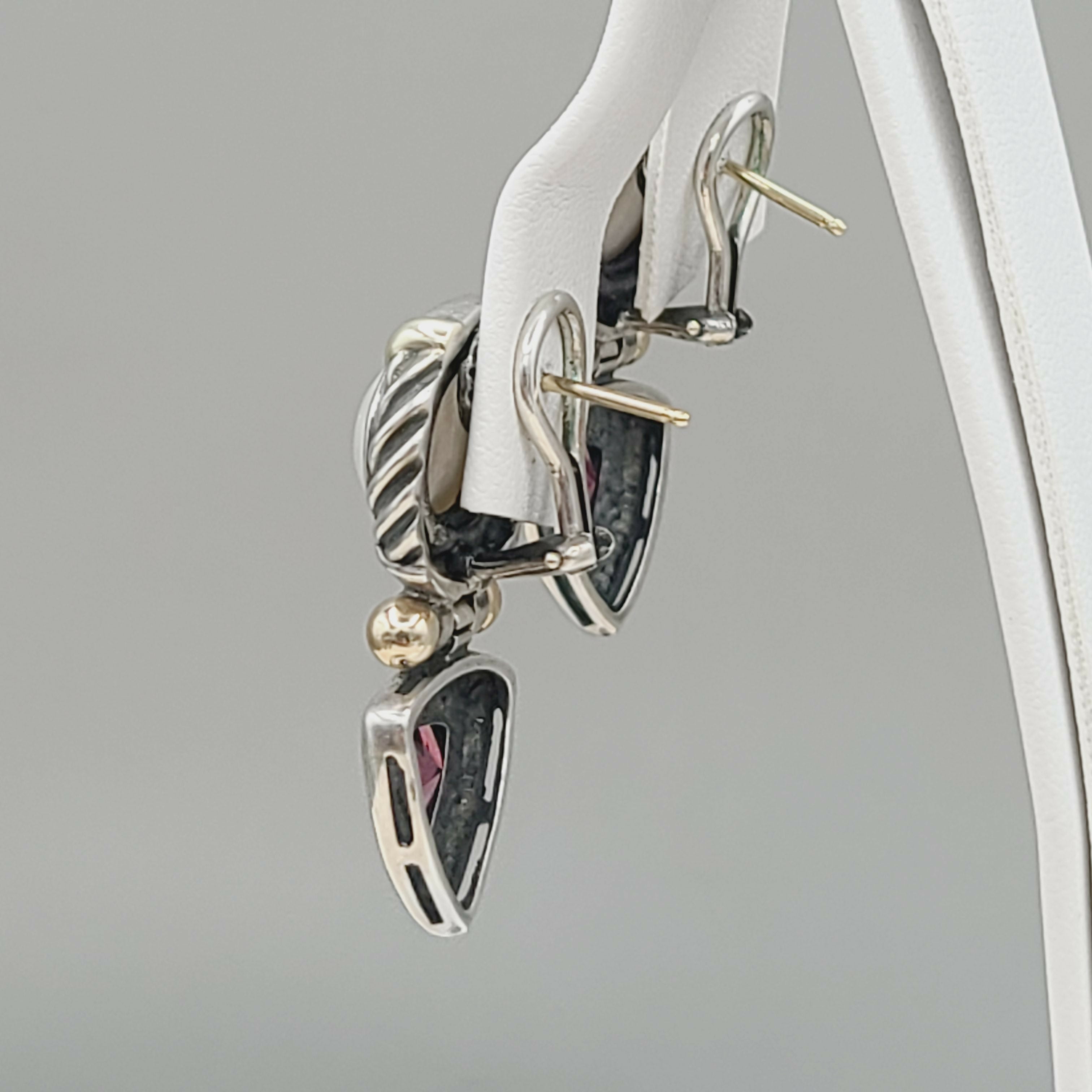 David Yurman Renaissance Drop Earrings Pearl & Garnet、mySite、hinf8tx79