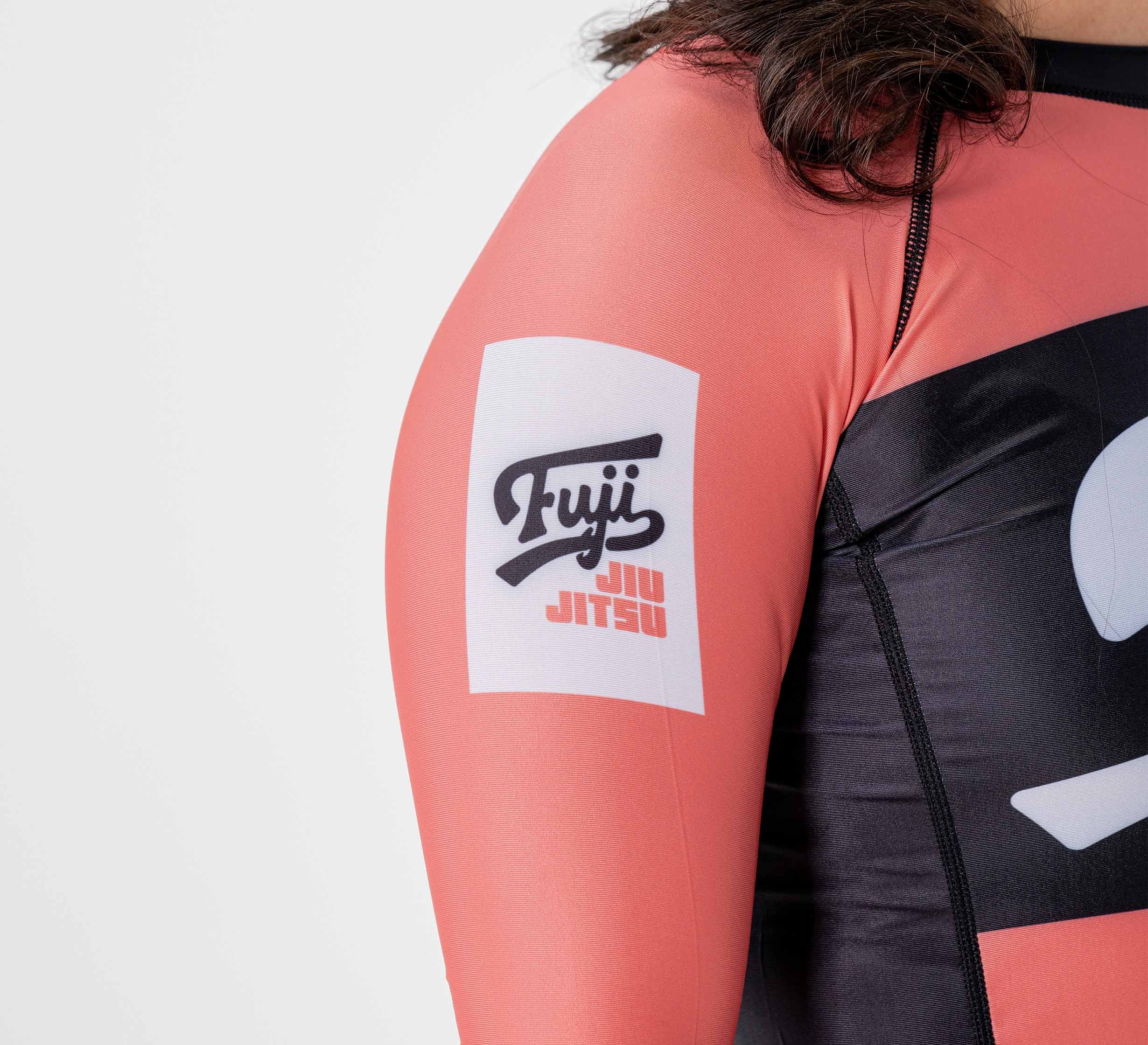 Womens Jiu Jitsu Script Flex Lite Long Sleeve Rashguard Pink、mySite、gigharbornorthrealestate