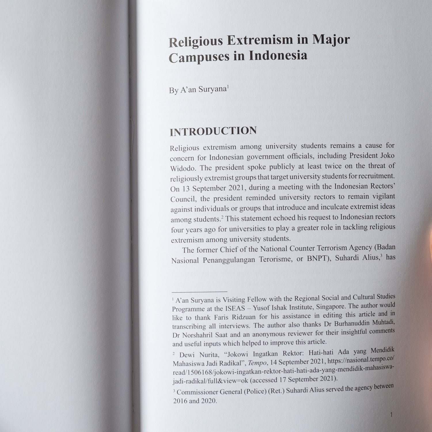 Religious Extremism in Major Campuses in Indonesia、mySite、topwebapps