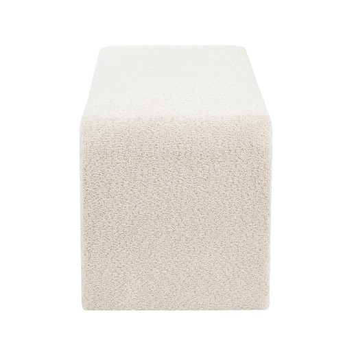Boucle Waterfall Bench Cream 52"W、、eastwooduniform