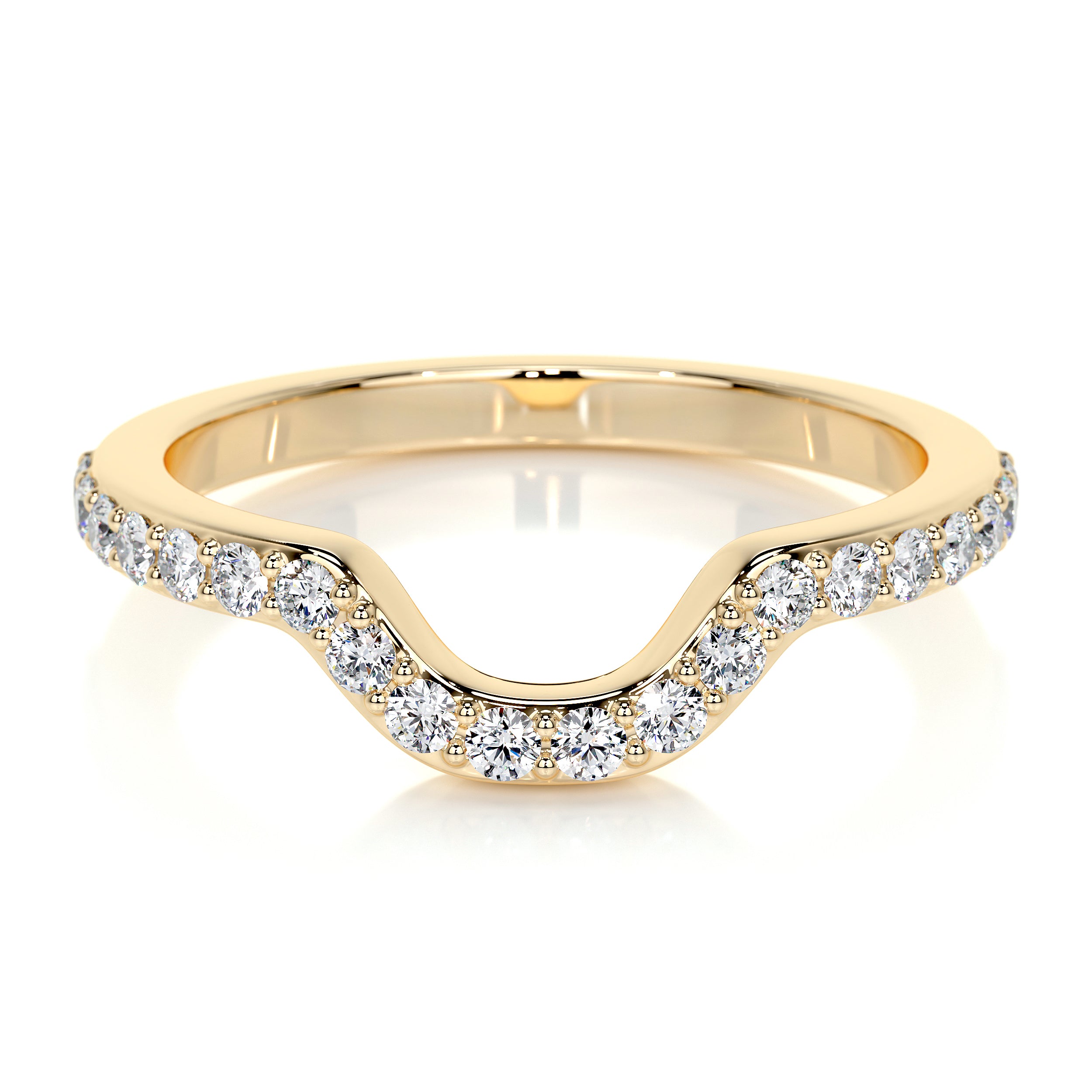Nina Lab Grown Diamond Wedding Ring (0.2 Carat) -18K Yellow Gold、mySite、hinf8tx79