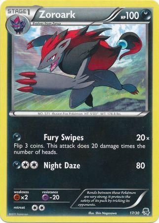 Zoroark (17/30) Black & White: Trainer Kit - Zoroark、mySite、waistdrama