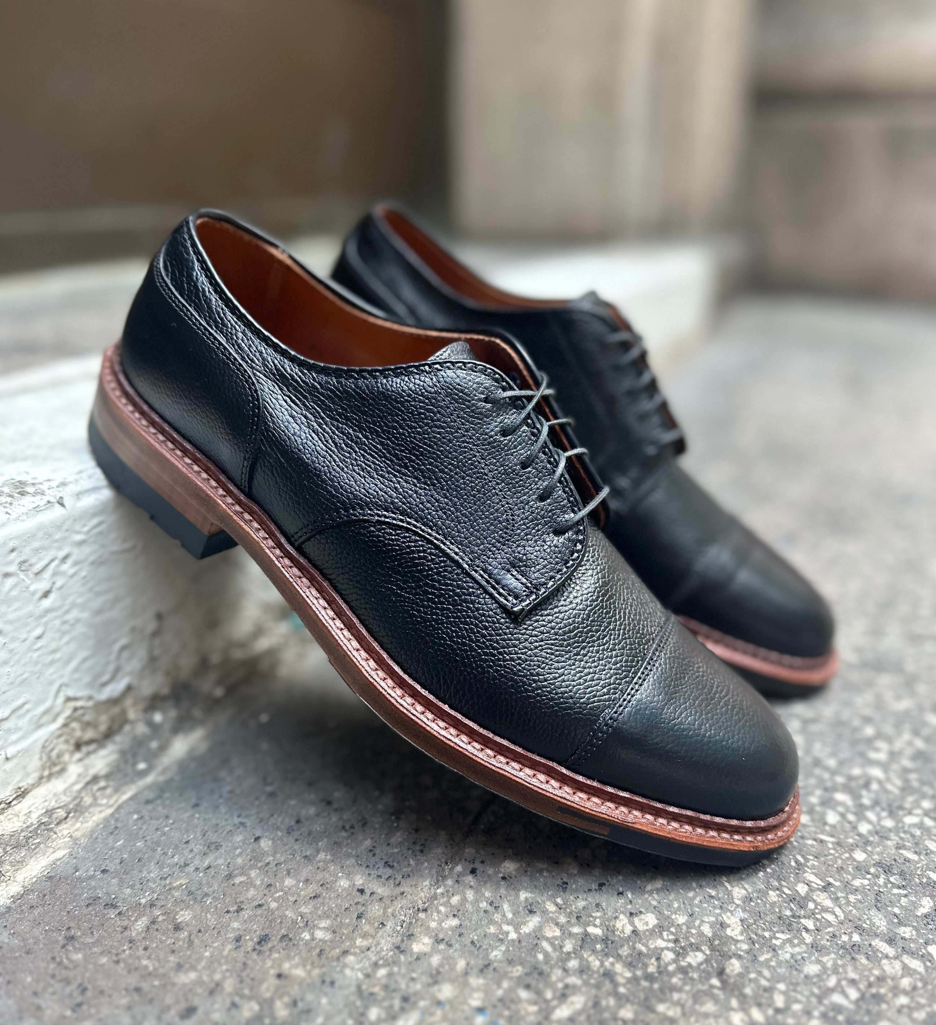  22826C - Black Regina Grain Derosa Blucher、mySite、preschool7hills