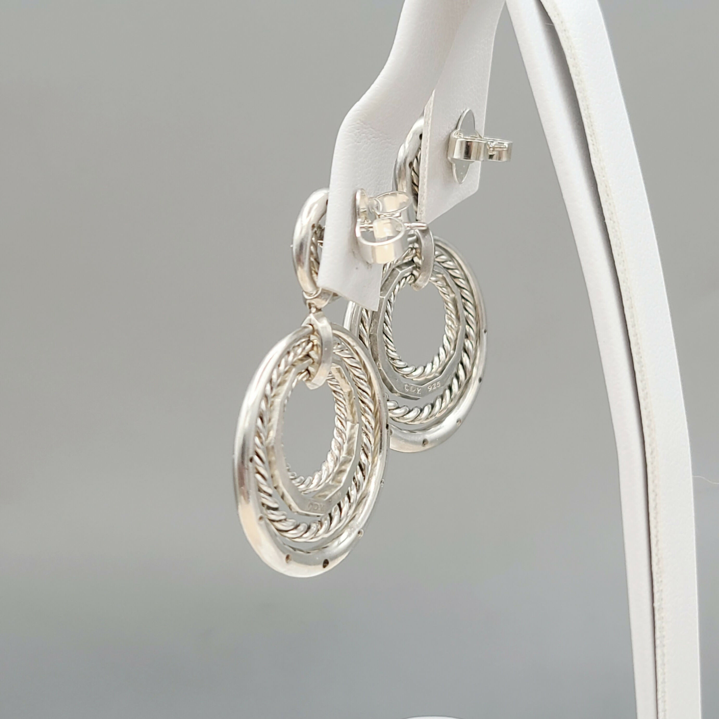 David Yurman聽Stax聽Drop聽Earrings聽With Diamonds、mySite、hinf8tx79