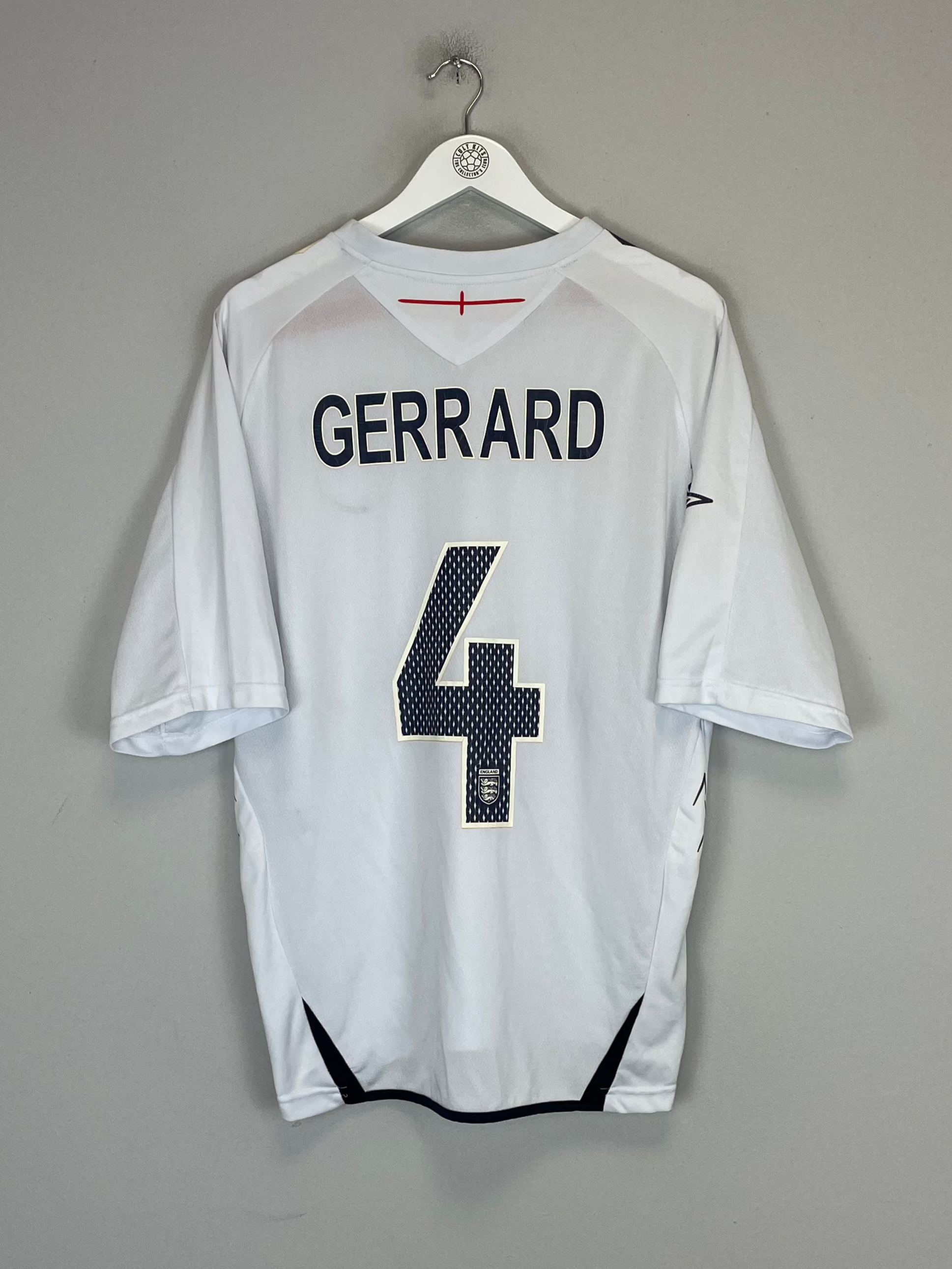 2007/09 ENGLAND GERRARD #4 HOME SHIRT (L) UMBRO、mySite、sh2007/09 ENGLAND GERRARD #4 HOME SHIRT (L) UMBRO、mySite、glenpowelloop_name