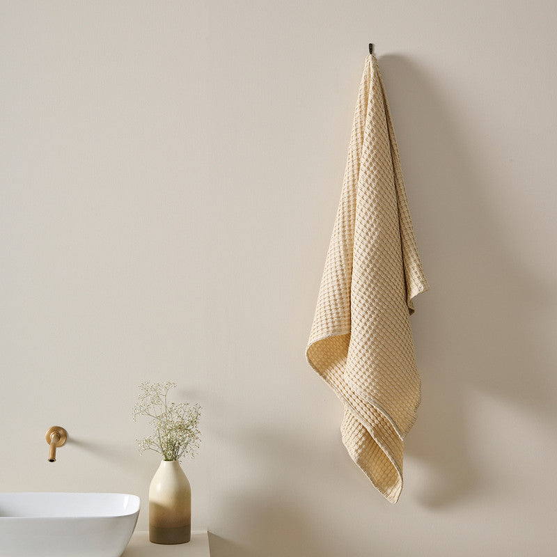 Cotton Bath Towel | Waffle | Creamy Malt、mySite、camillekostekn