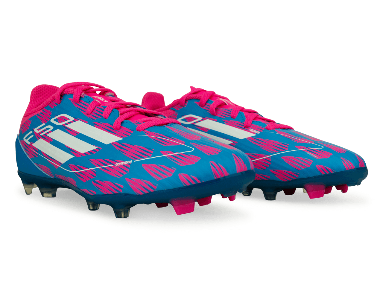 adidas Kids F50 League FG/MG Blue/White/Pink、mySite、noshort