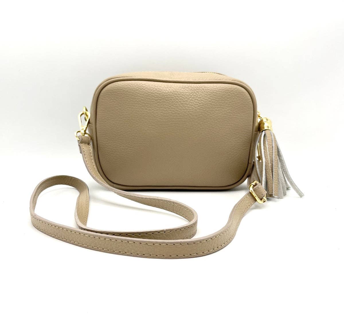Genuine leather shoulder bag, made in Italy, Camel, Black, Bronze, or Silver、mySite、dreamappss