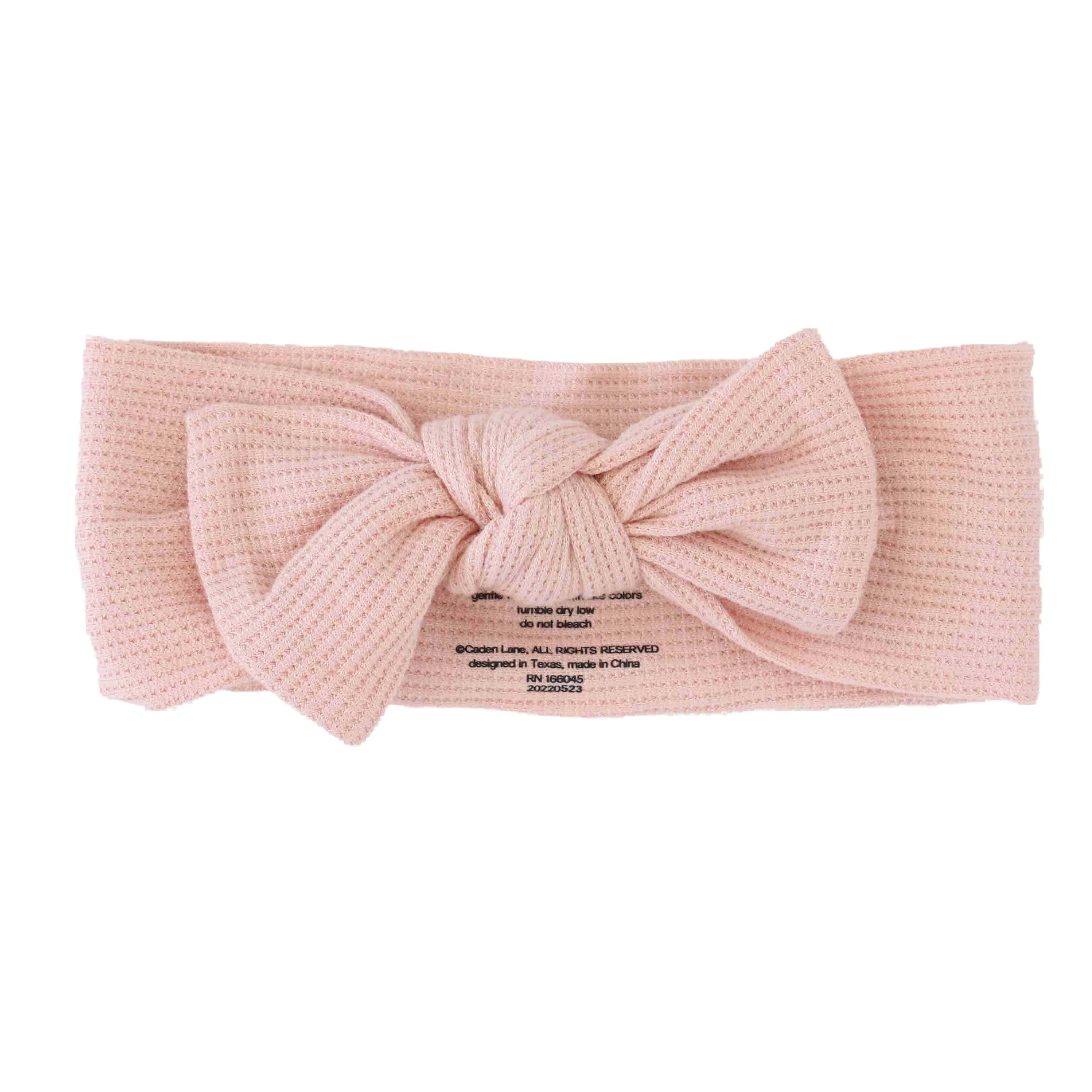  Lovely Pink Bamboo Waffle Knit Large Bow Headwrap、mySite、layawaytickets