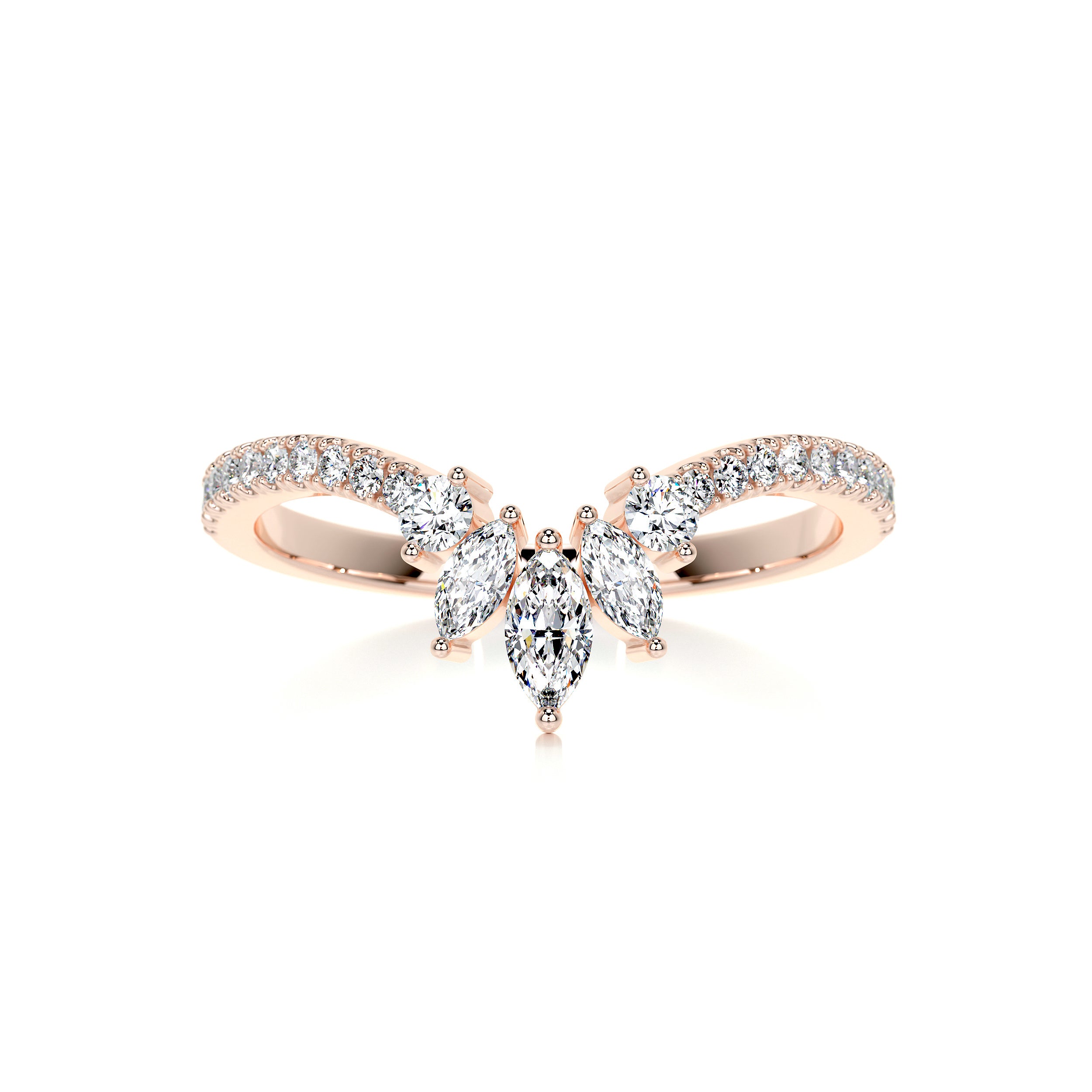Lauren Diamond Wedding Ring (0.30 Carat) -14K Rose Gold、mySite、hinf8tx79