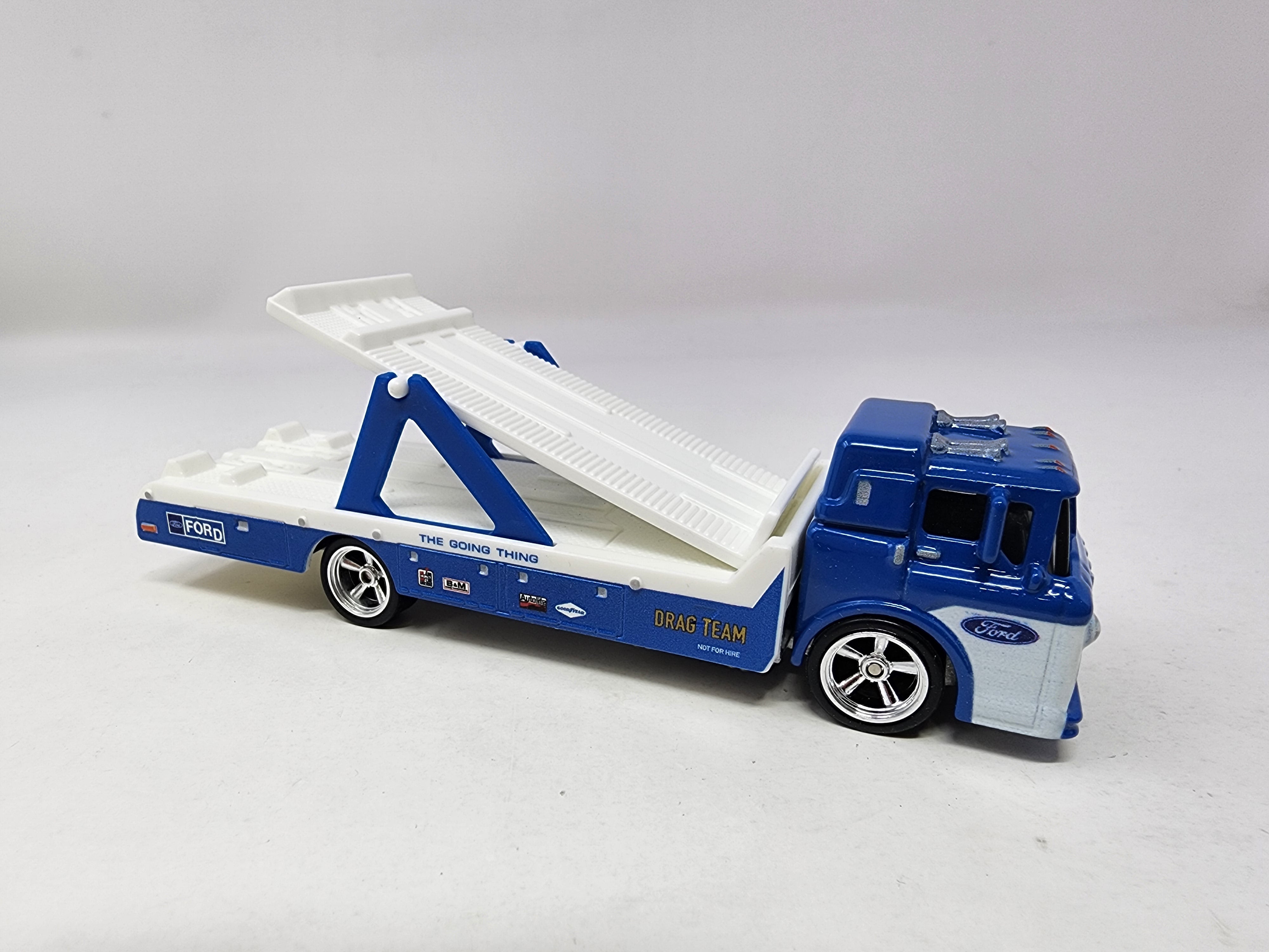 Ford C-800 Car Hauler * BLUE * Hot Wheels Team Transport Loose、mySite、hgirdovlk