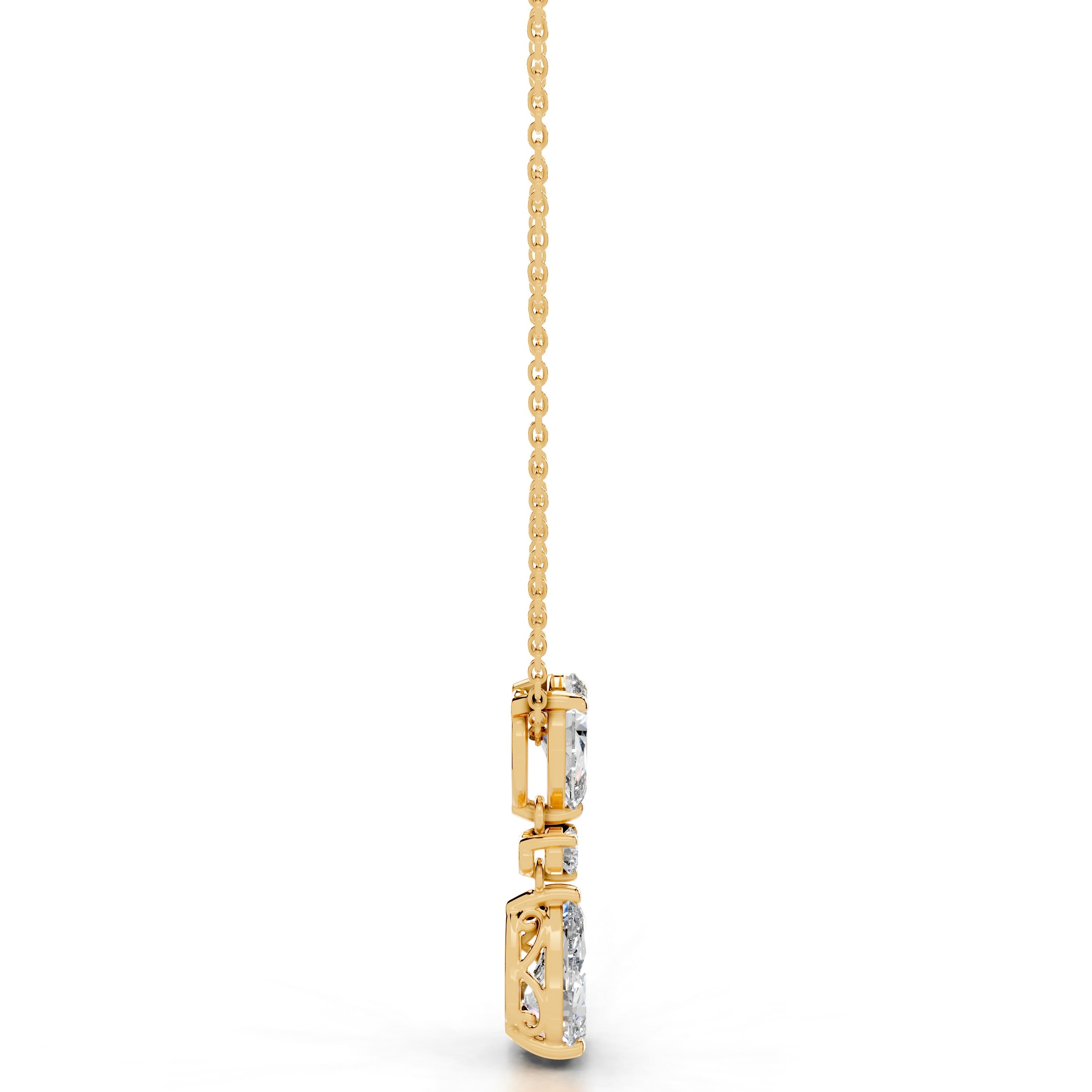 Desiree Diamond Pendant - 18K Yellow Gold、mySite、hinf8tx79