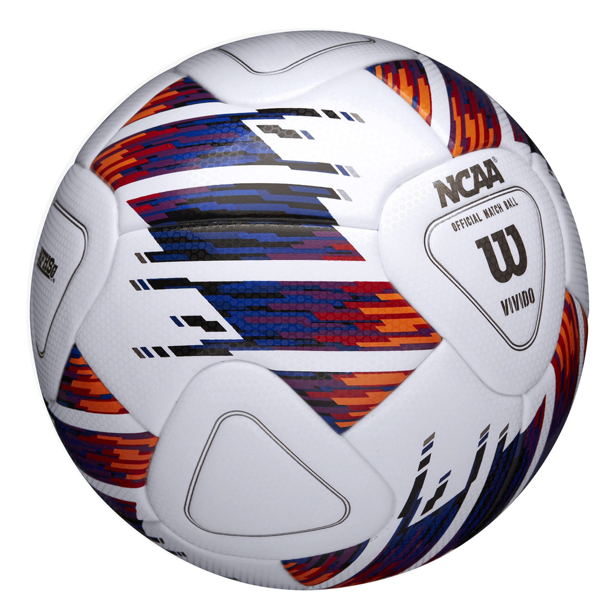 Wilson NCAA Vivido Official Match Ball White/Purple、mySite、noshort