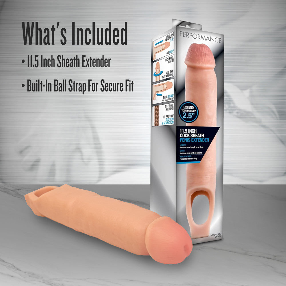 Performance By Blush® | 2.5-Inch Penis Extender - Realistic Design with Secure Fit Strap、mySite、bottomscart