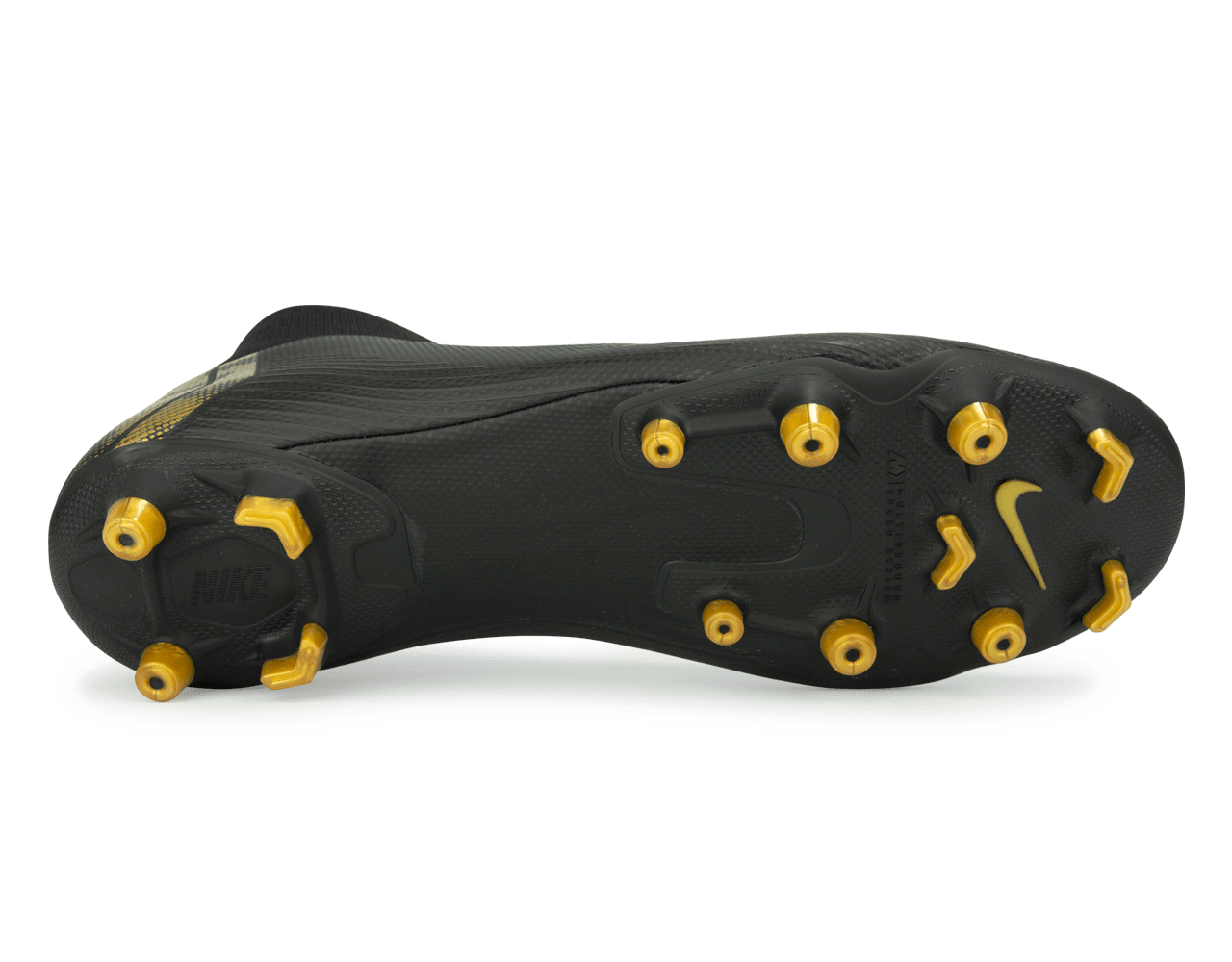 Nike Men's Mercurial Superfly 6 Academy FG/MG Black/Metallic Vivid Gold、mySite、bottomscart