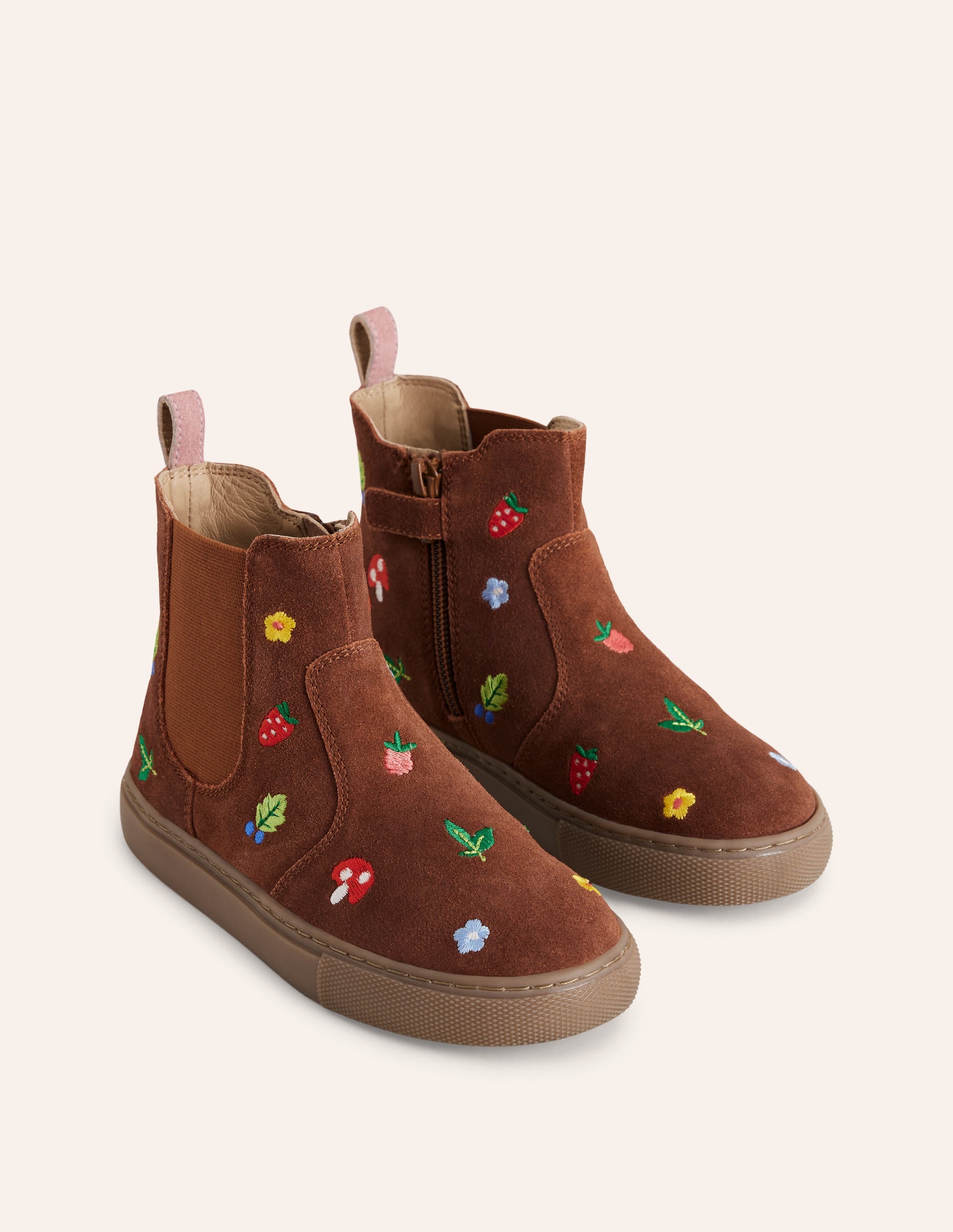  Embroidered Ankle Boot-Tan Embroidered Motifs、mySite、ashleygrahame