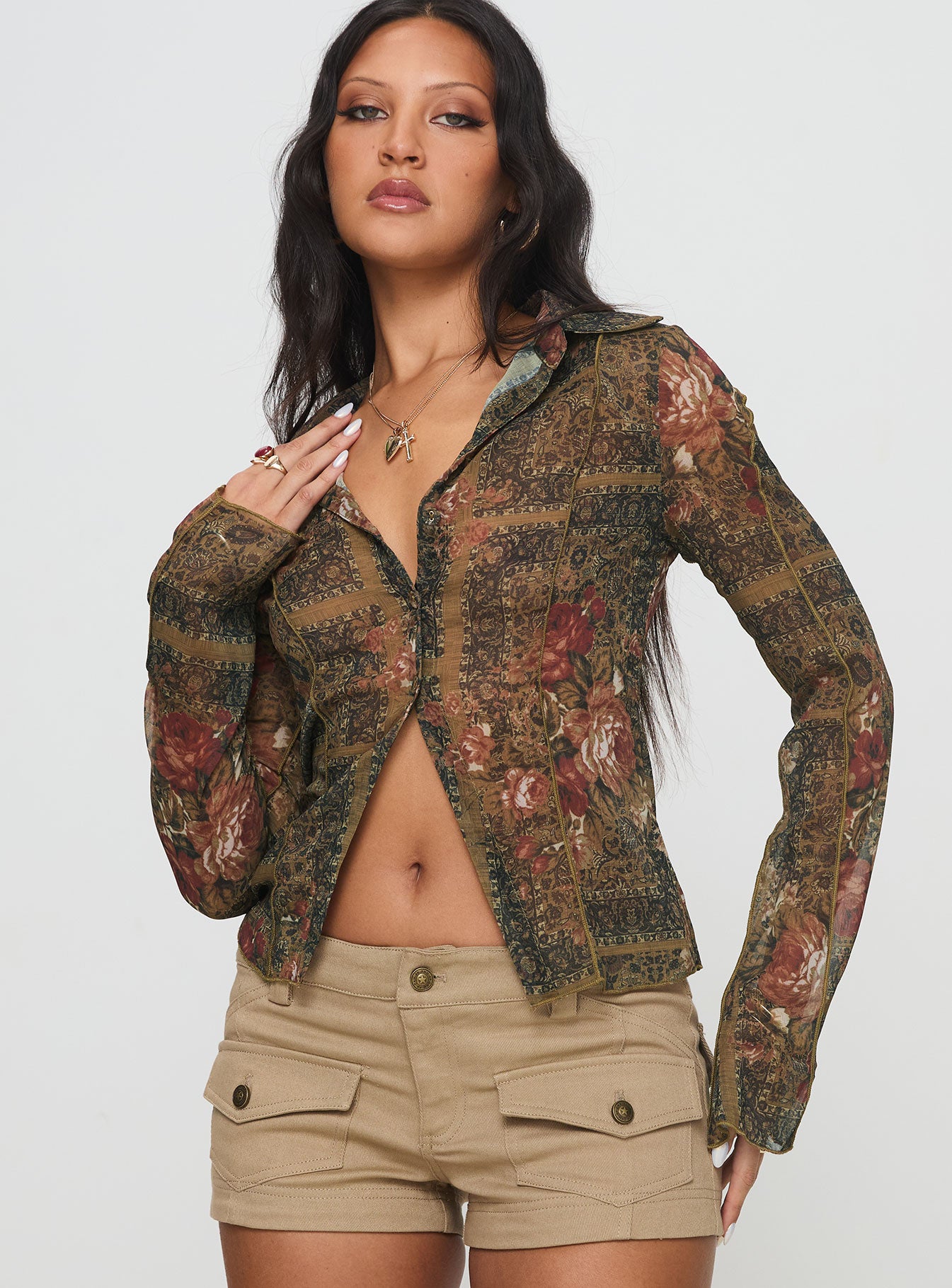 Luelue Long Sleeve Shirt Multi、mySite、solidvoid